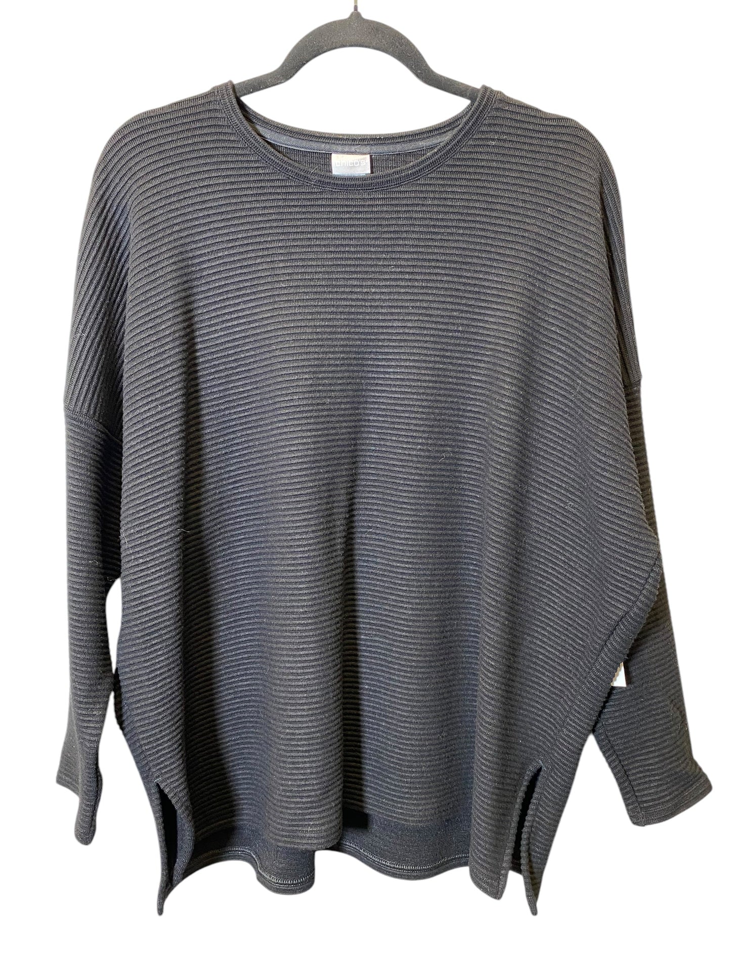 Sweater By Chicos In Black, Size: L