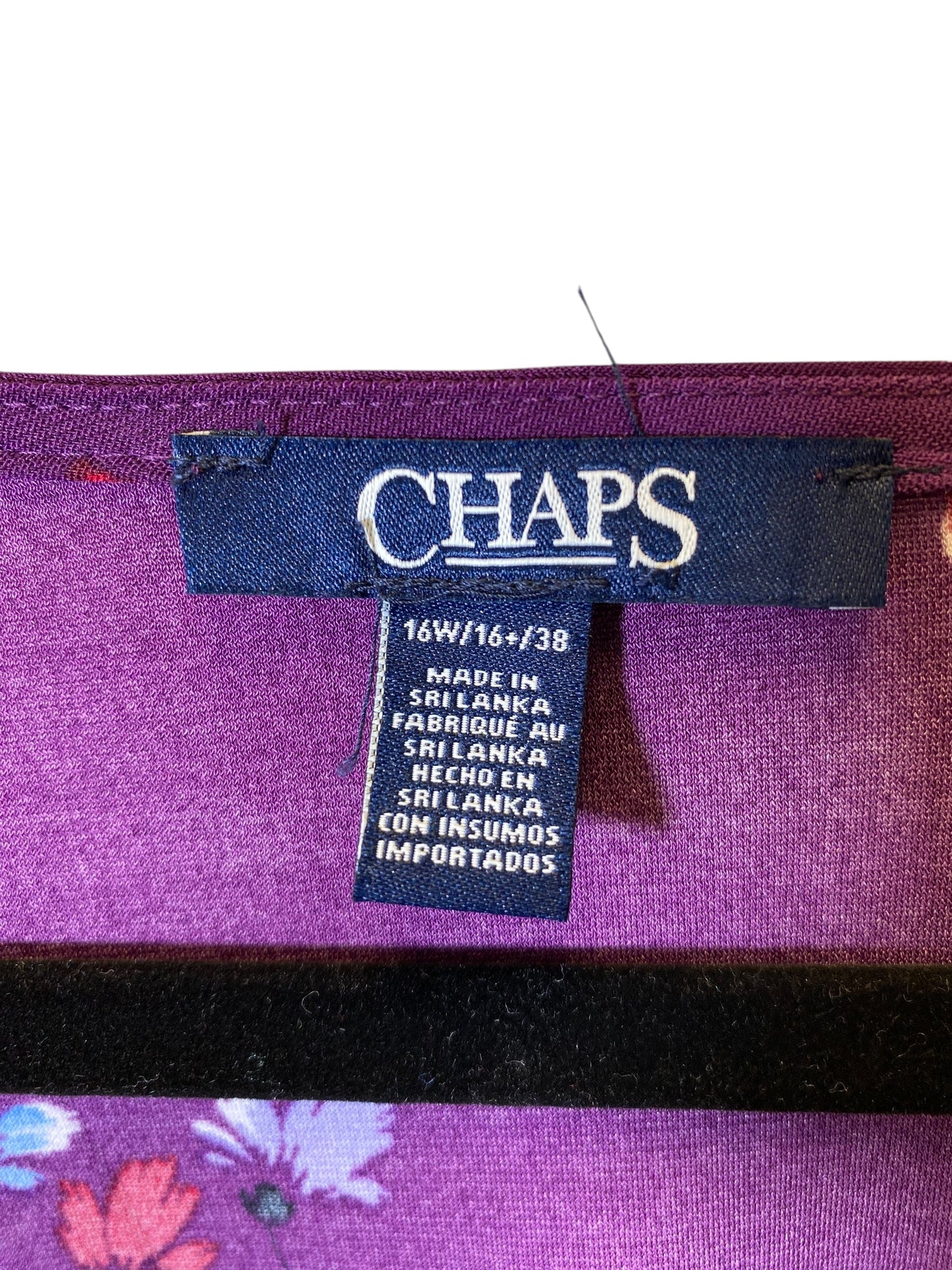 Dress Casual Midi By Chaps In Purple, Size: Xl