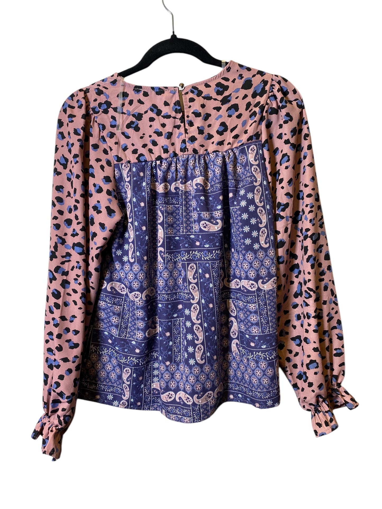 Top Long Sleeve By Andree By Unit In Multi-colored, Size: S