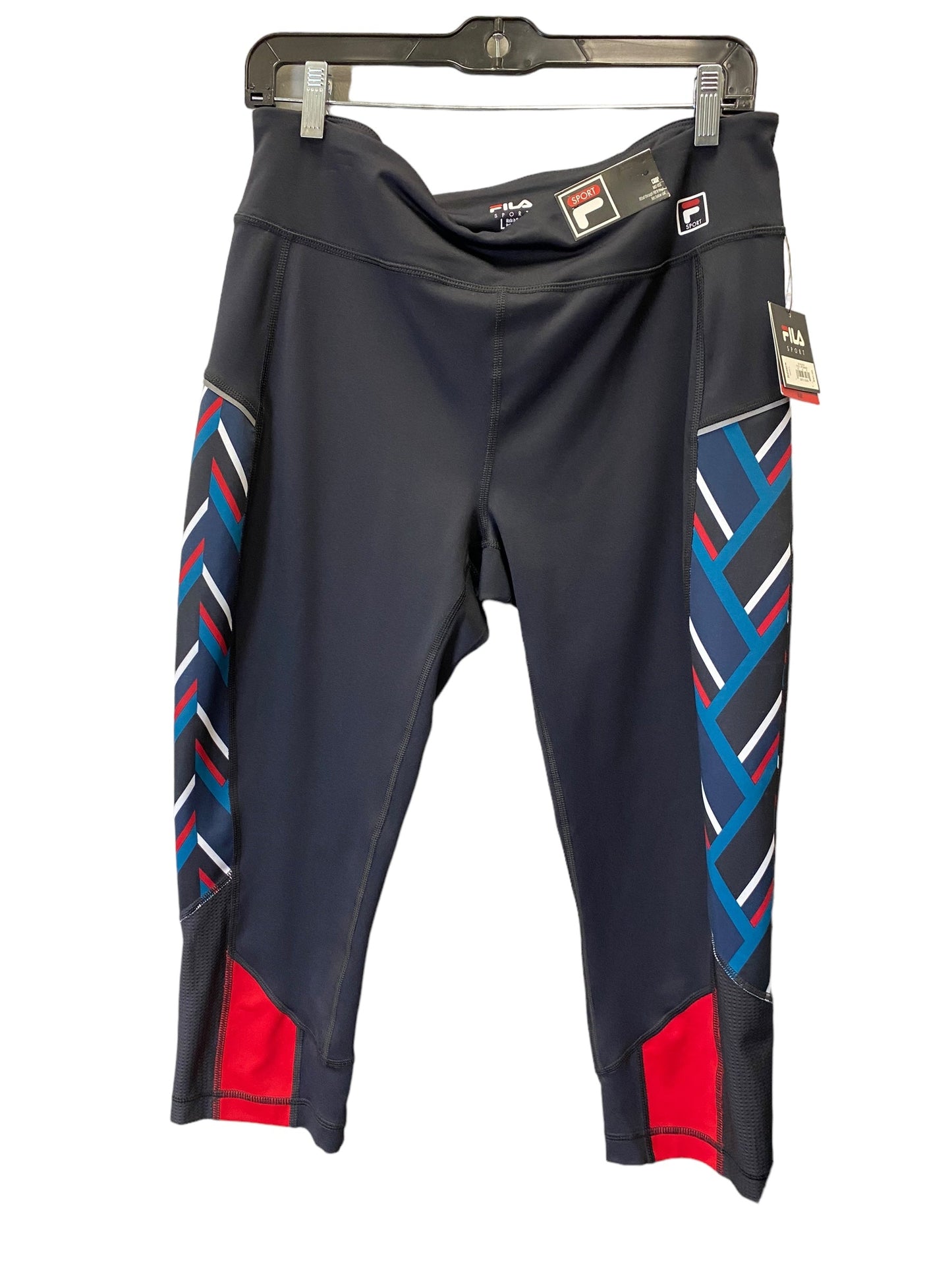 Athletic Capris By Fila In Black, Size: L