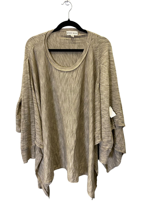 Poncho By Knox Rose In Beige, Size: Xl