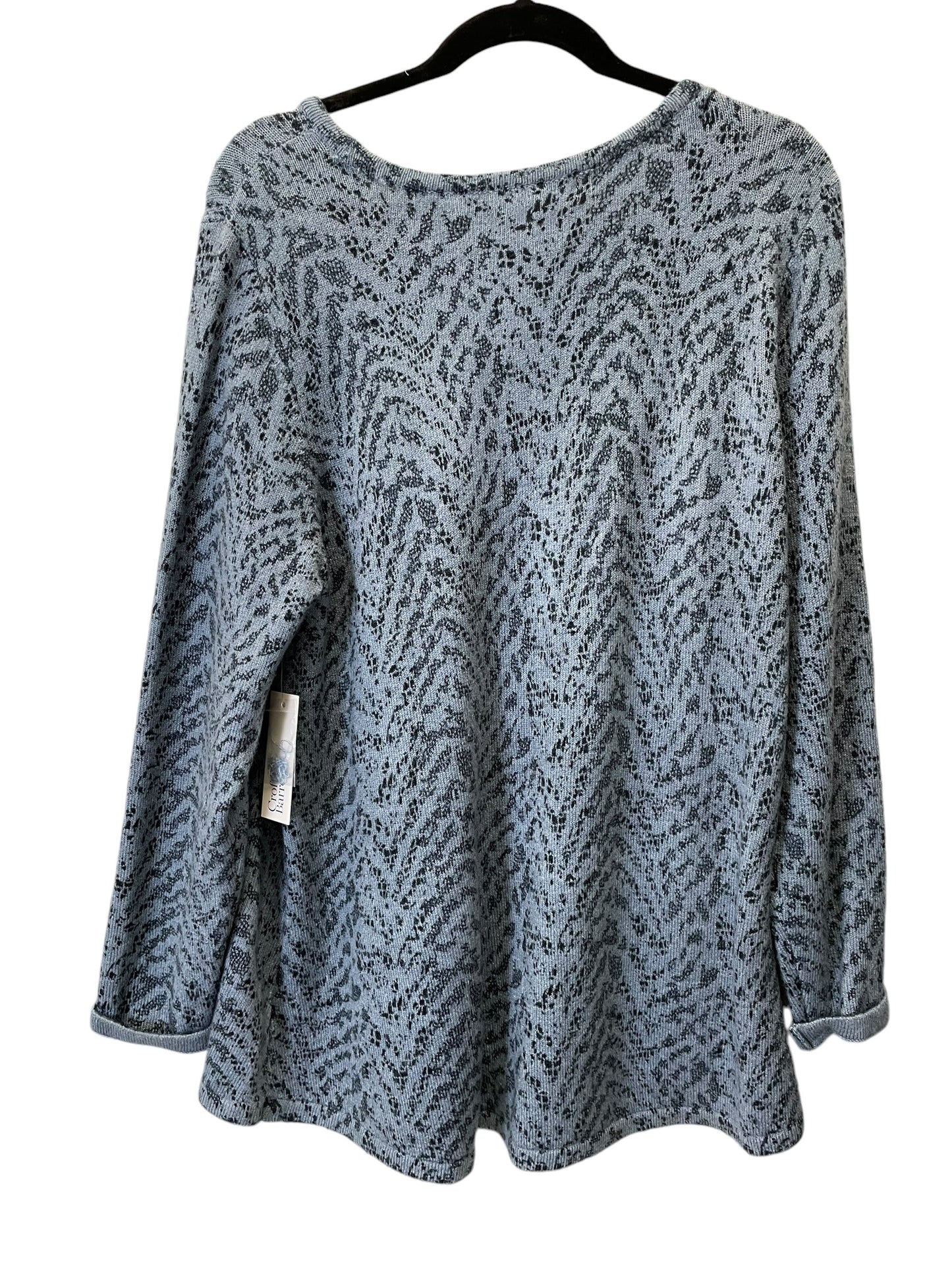 Sweater By Croft And Barrow In Blue, Size: Xl