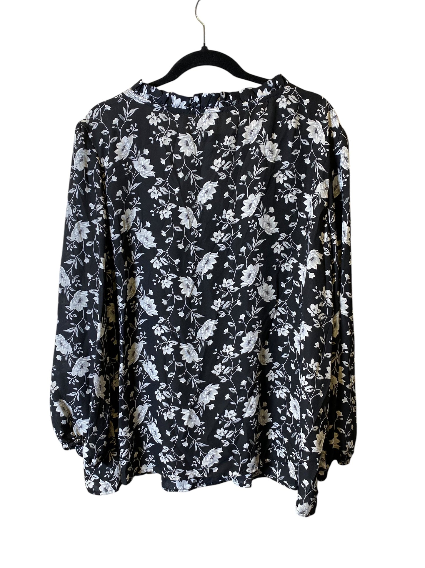 Top Long Sleeve By Old Navy In Floral Print, Size: Xxl