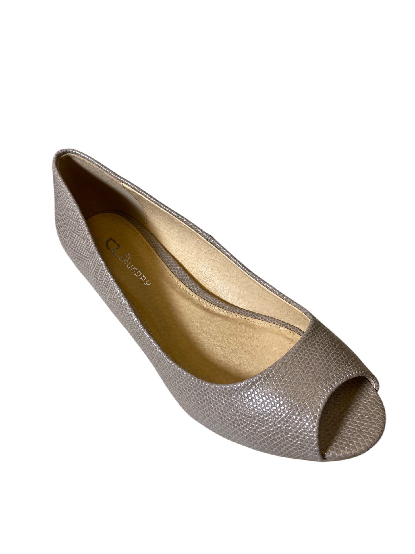 Shoes Heels Wedge By Laundry In Taupe, Size: 10