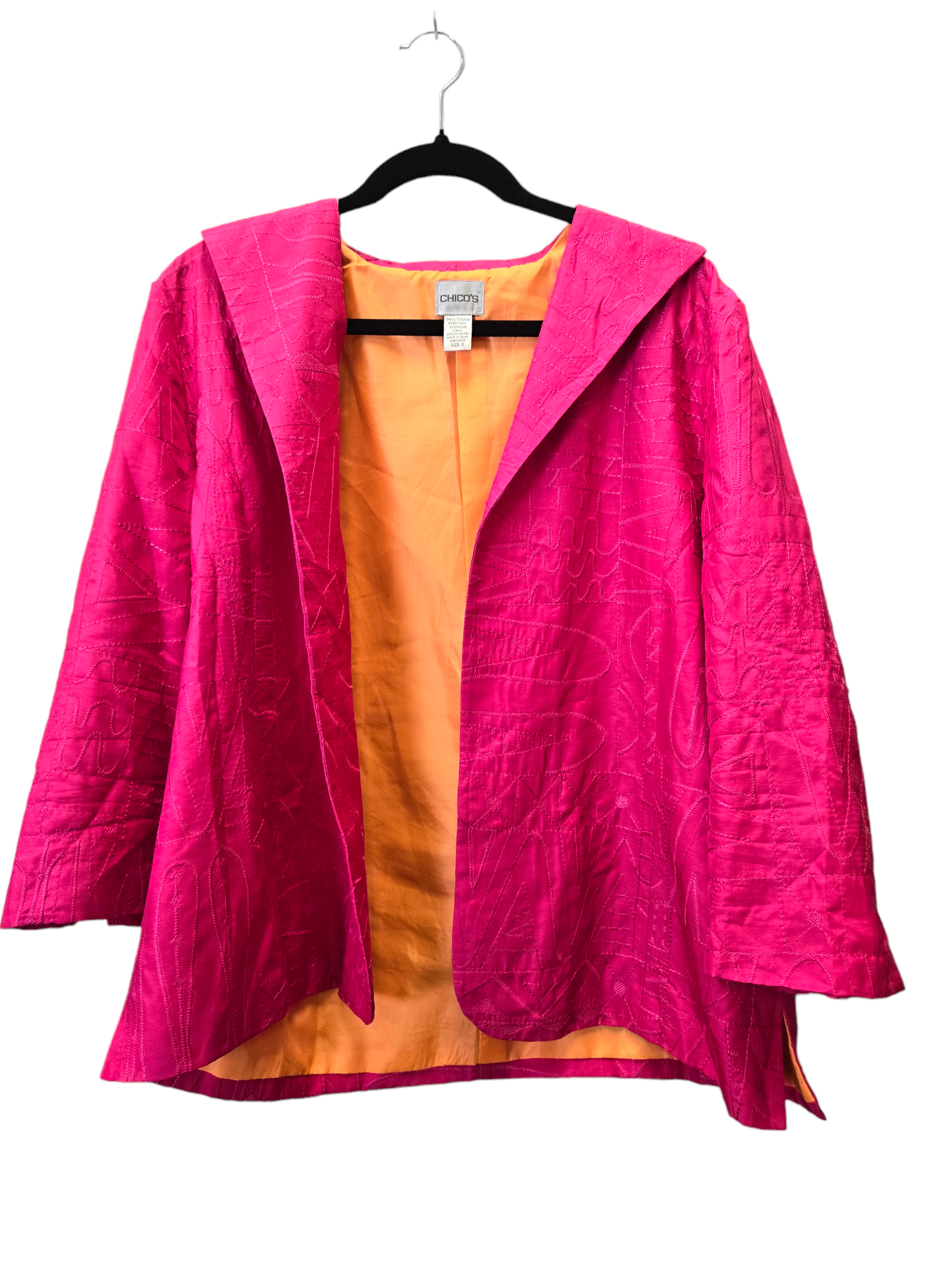 Pink Blazer Chicos, Size Xl