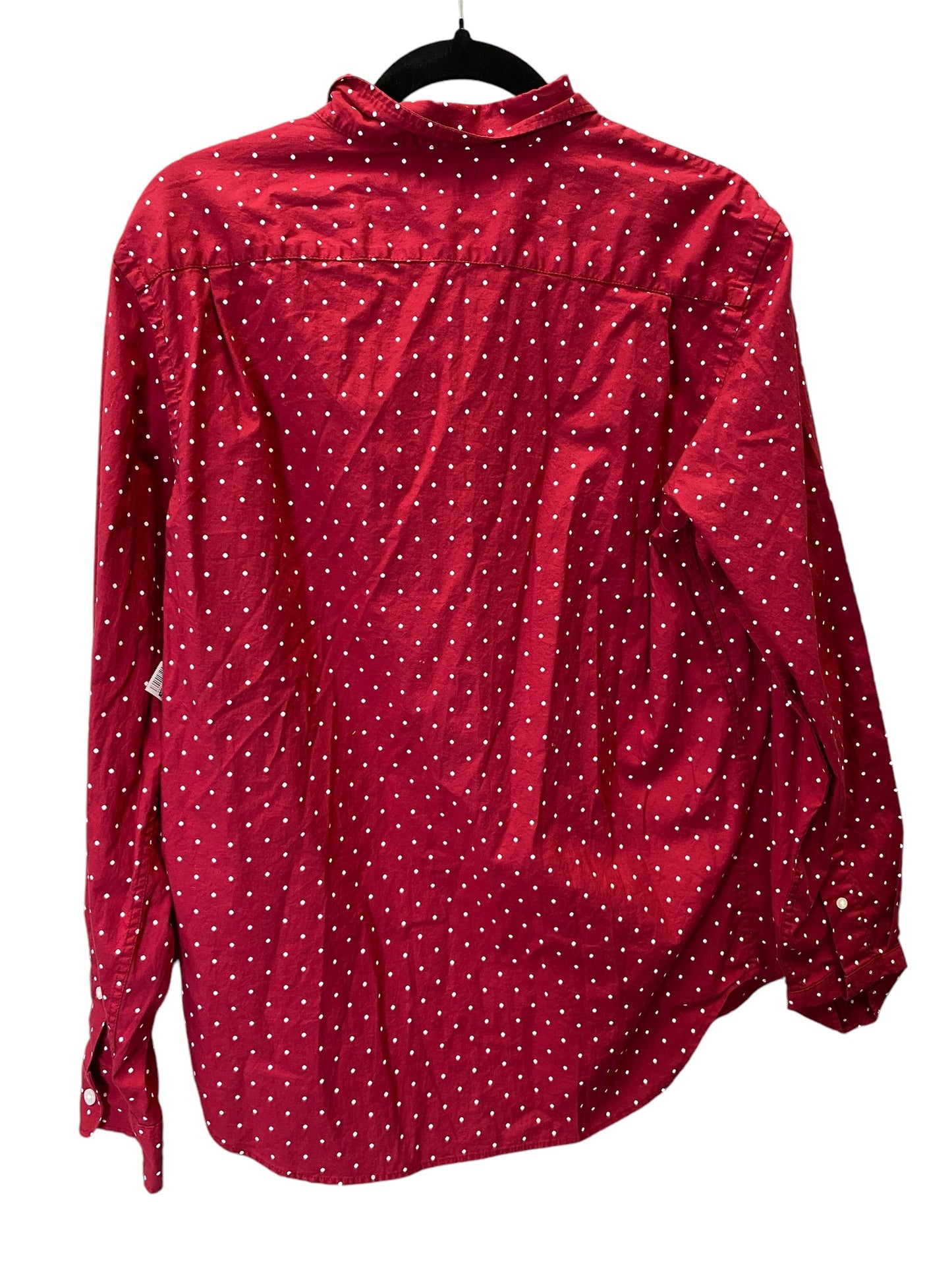 BLOUSE LS OLD NAVY in POLKADOT PATTERN, Size: M