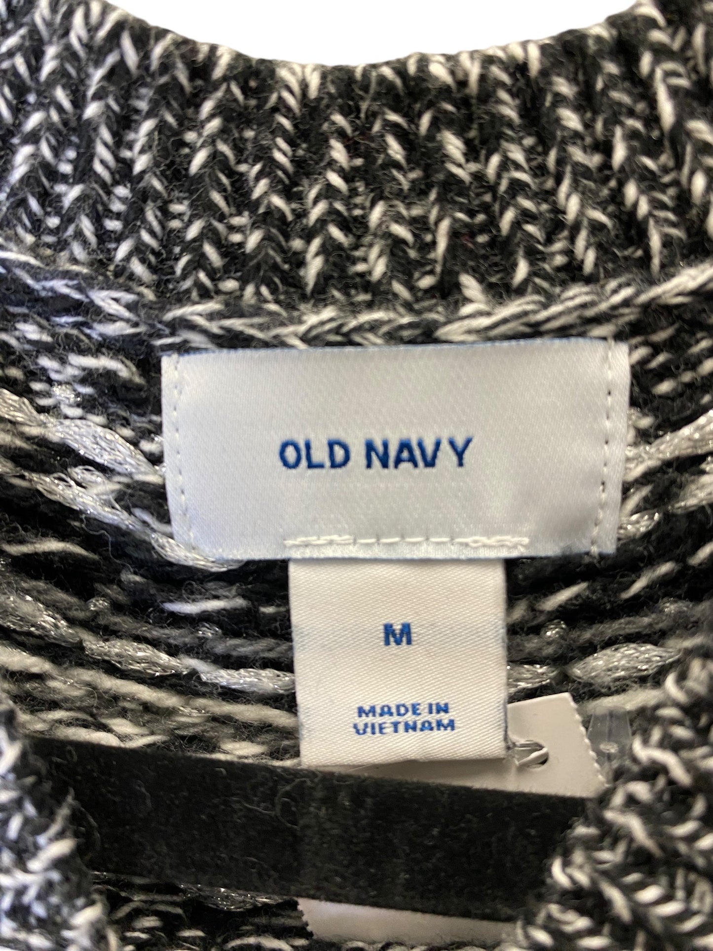 Sweater By Old Navy In Black & Grey, Size: M