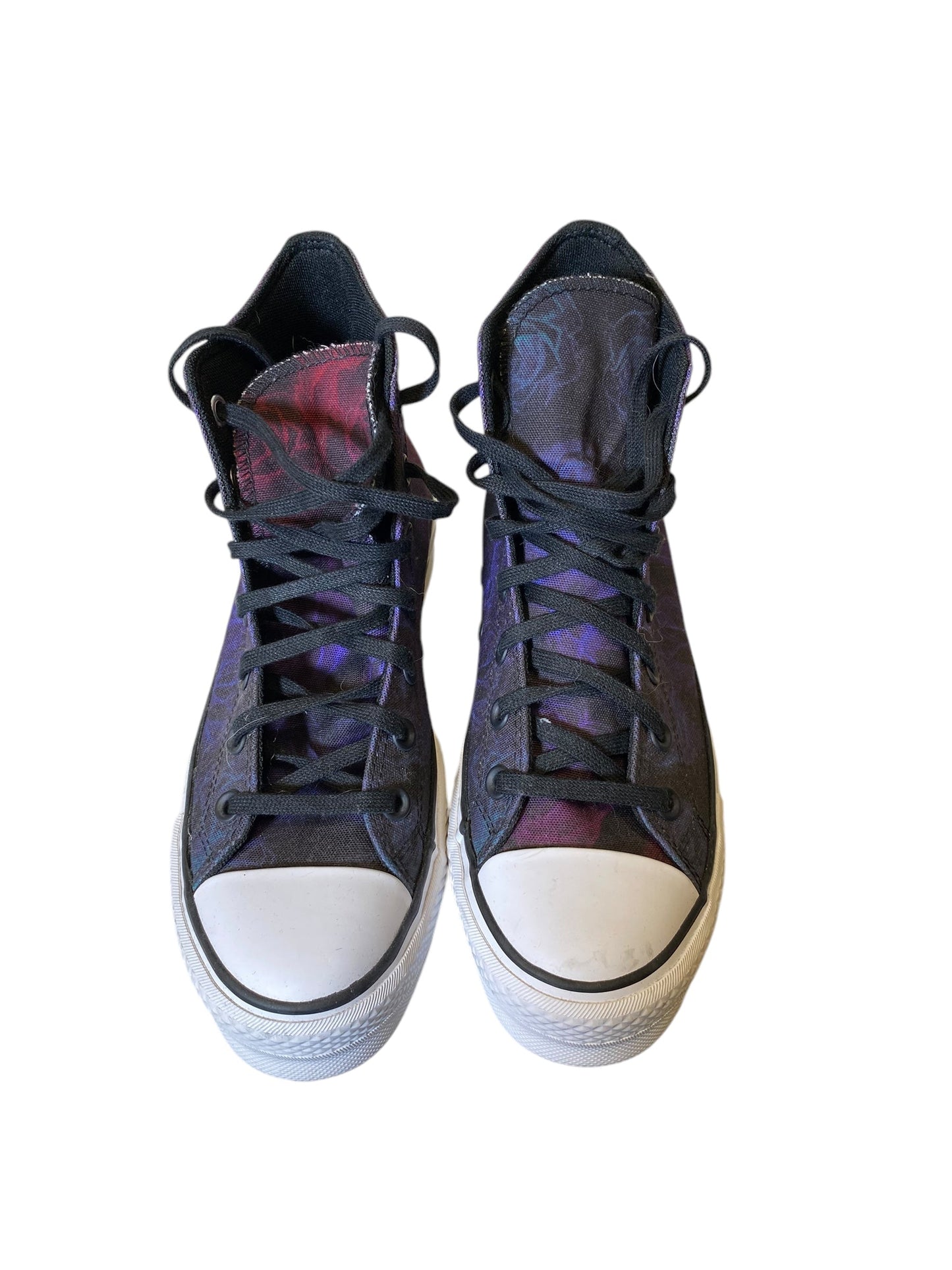 Shoes Athletic By Converse In Black & Purple, Size: 8