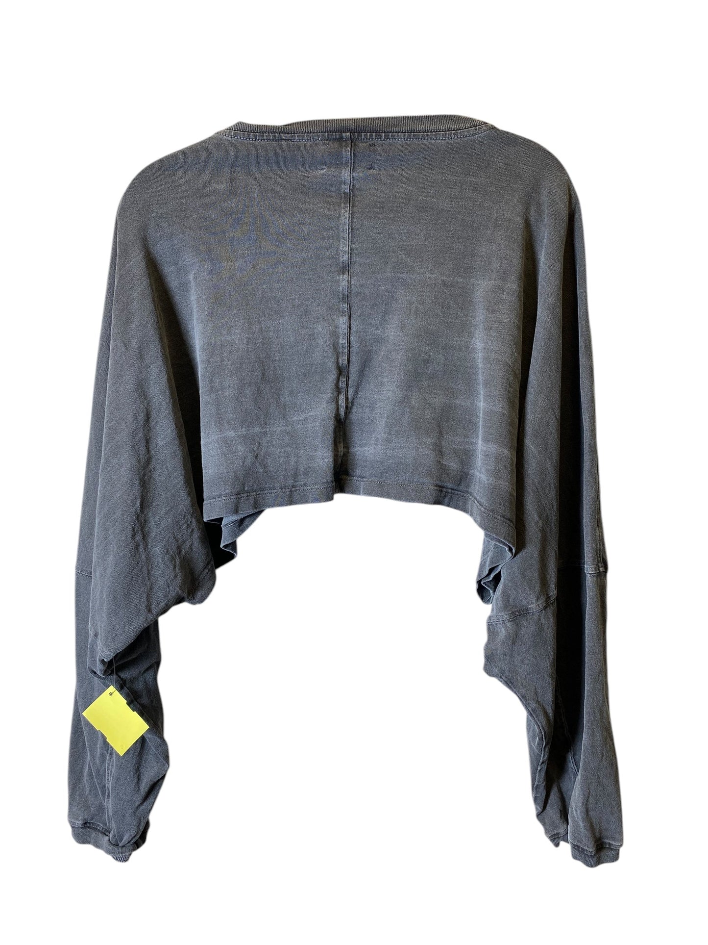 Top Long Sleeve Designer By Cmc In Grey, Size: L