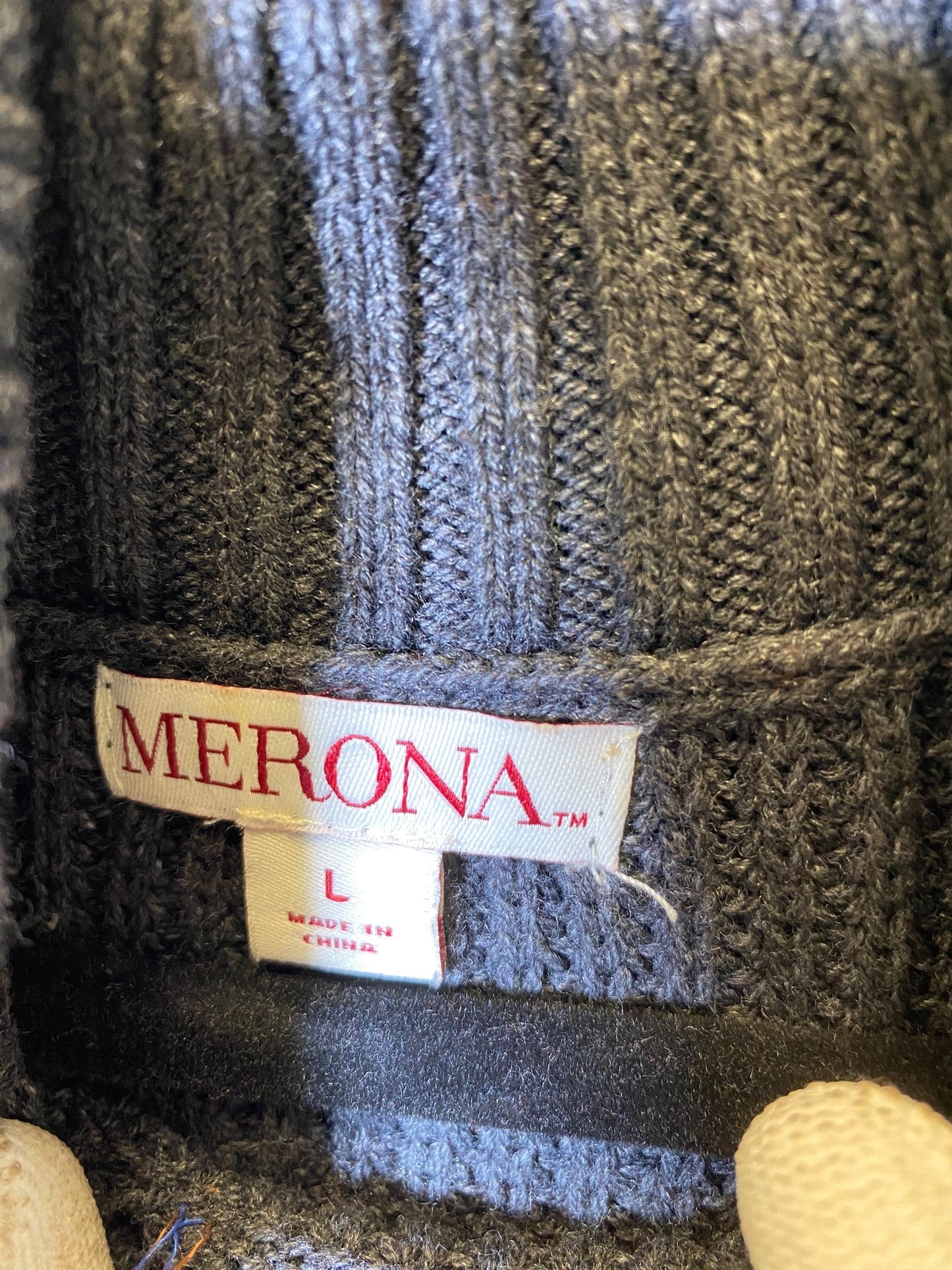 Vest Sweater By Merona In Grey, Size: L