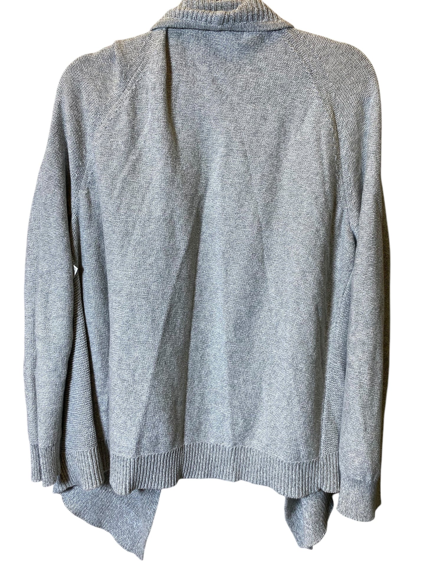 Cardigan By Liz Claiborne In Grey, Size: Xl