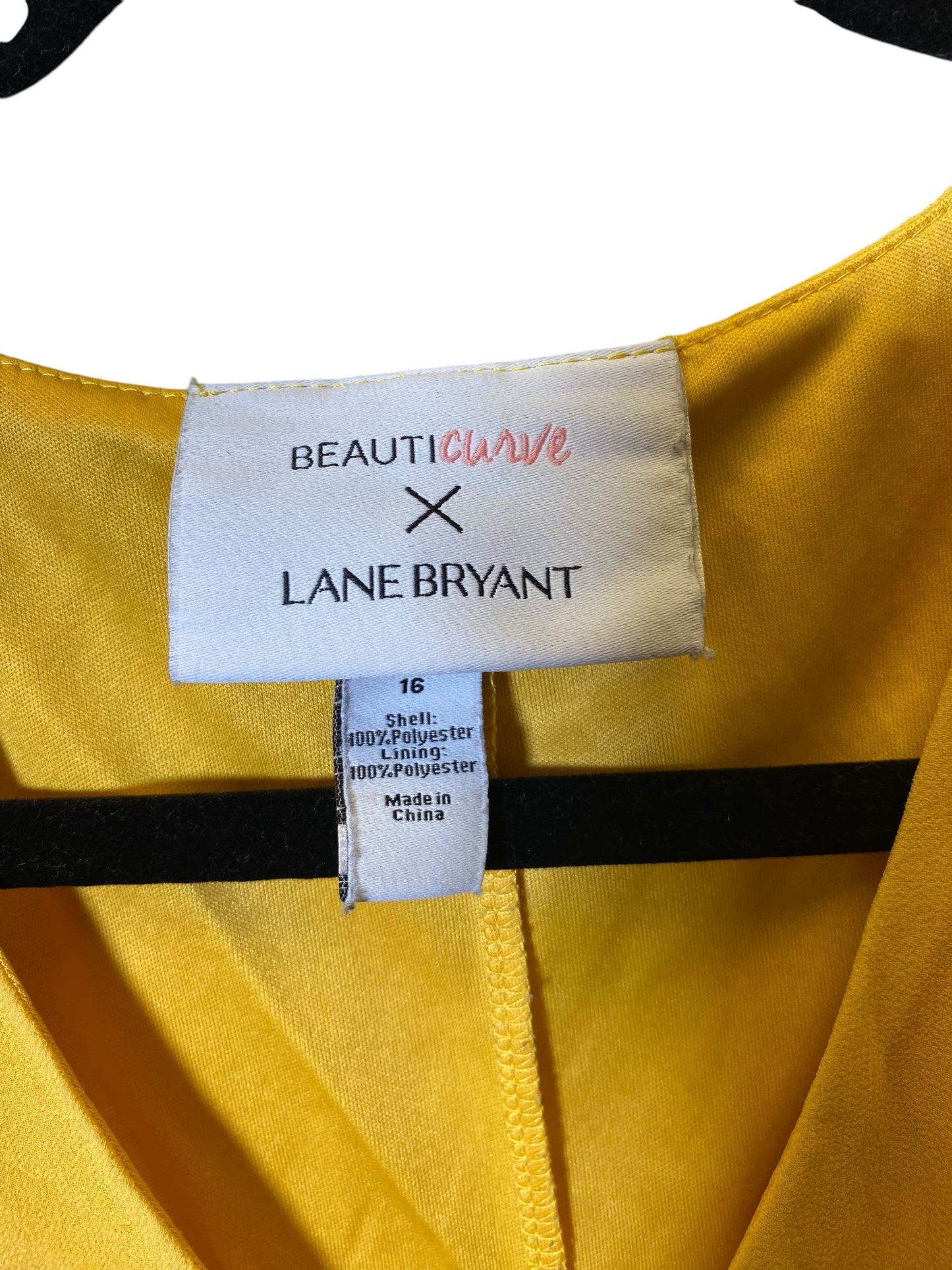 Dress Casual Midi By Lane Bryant In Yellow, Size: Xl