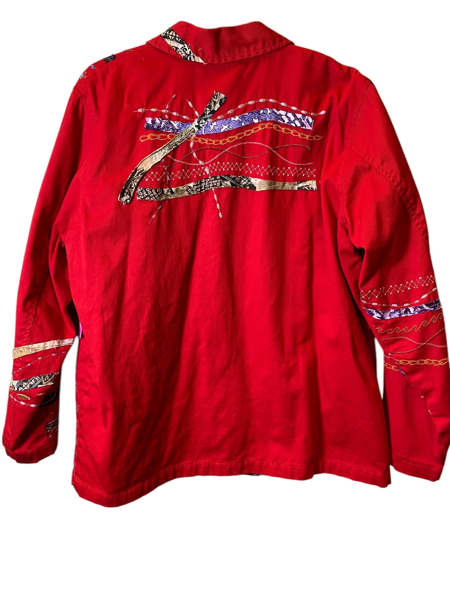 Blouse Long Sleeve By Coldwater Creek In Red, Size: 1x