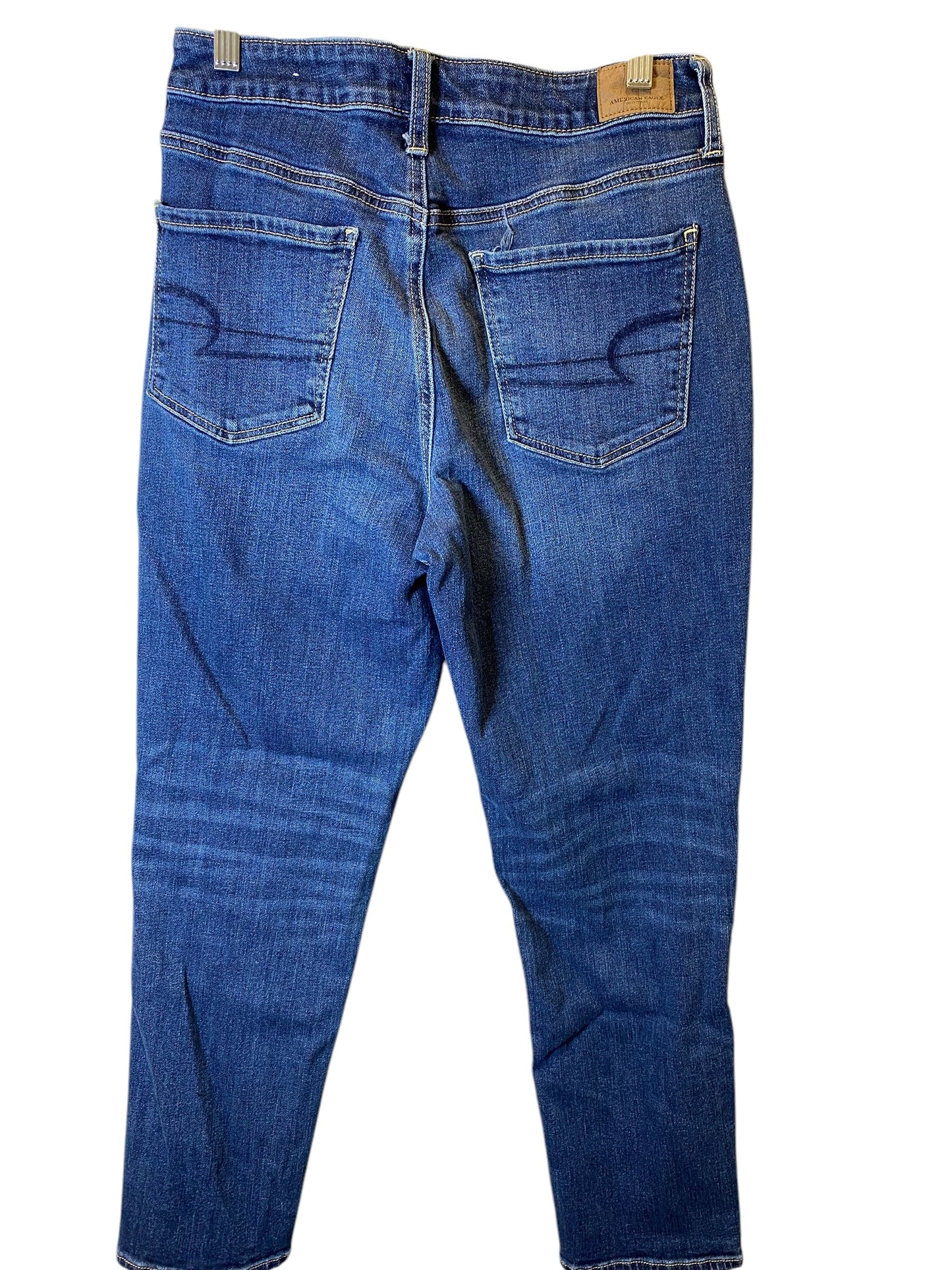 Jeans Straight By American Eagle In Blue, Size: 10