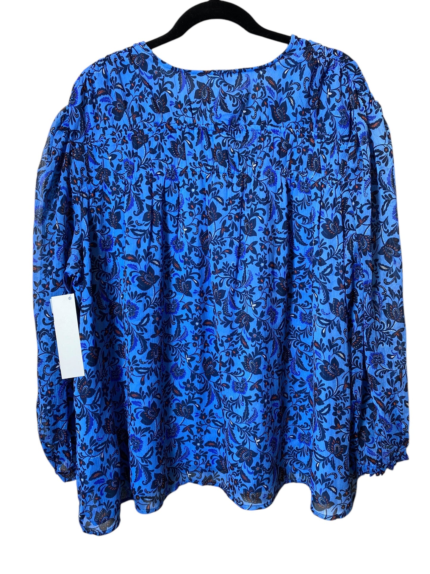 Top Long Sleeve By Old Navy In Blue, Size: Xxl