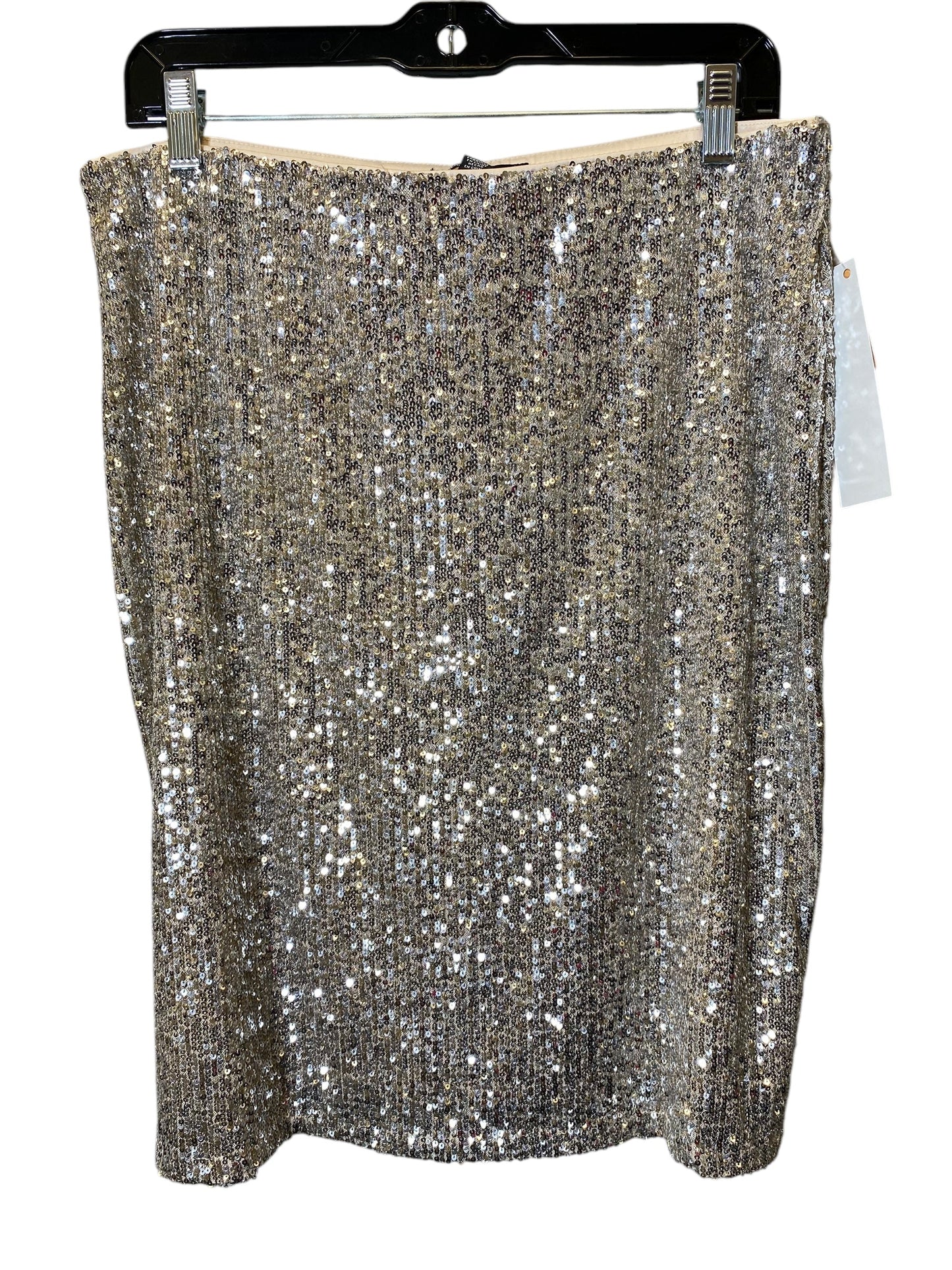 Skirt Midi By Cable And Gauge In Gold, Size: L