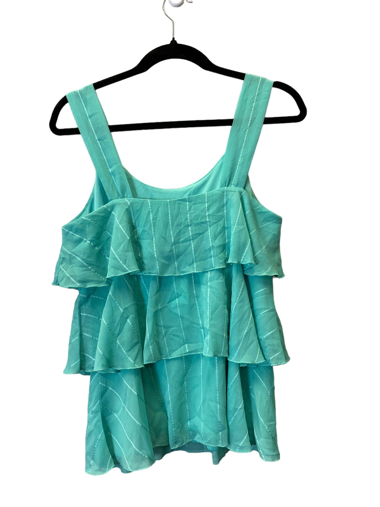 Green Top Sleeveless Loft, Size Xs