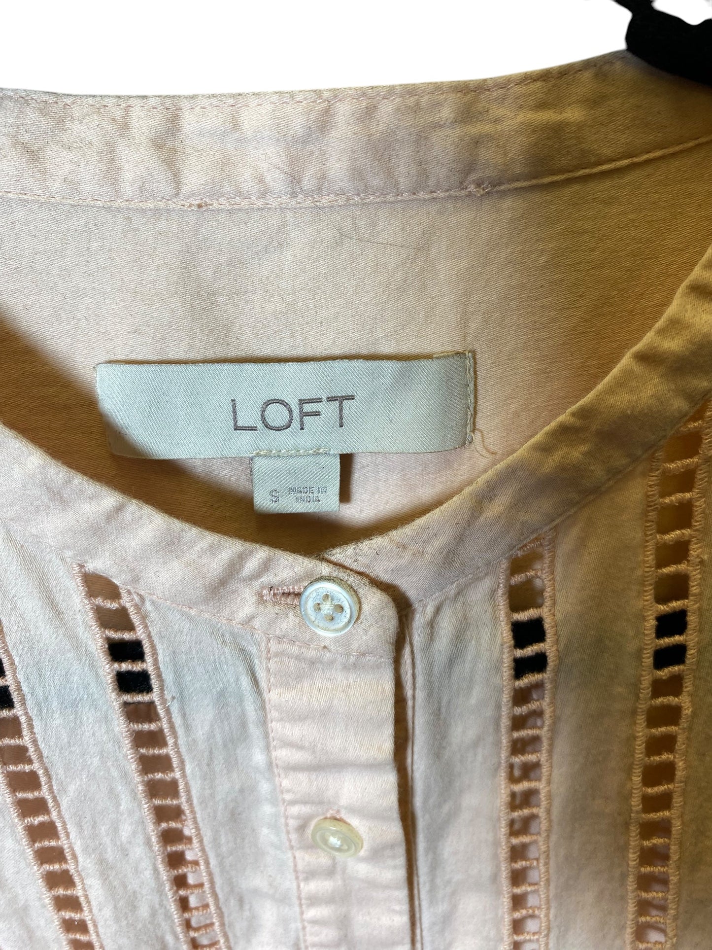 Top Long Sleeve By Loft In Pink, Size: S