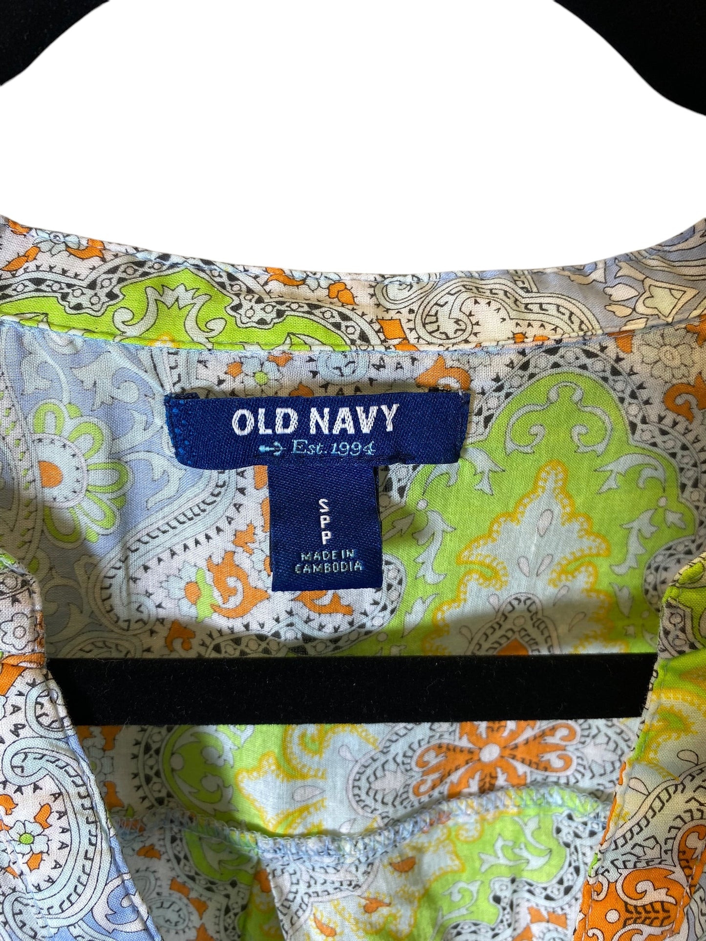 Top Long Sleeve By Old Navy In Multi-colored, Size: S