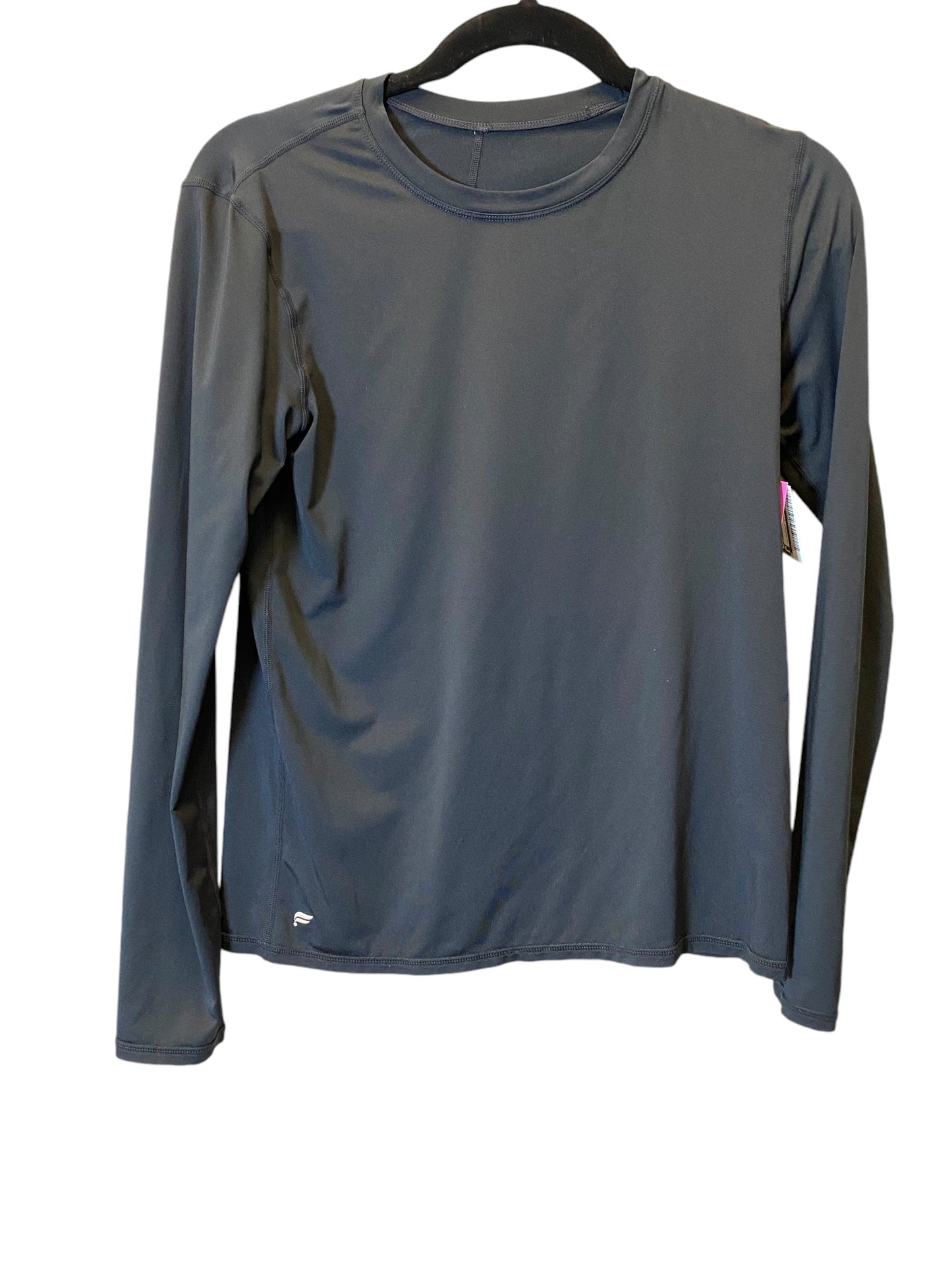 Athletic Top Long Sleeve Crewneck By Fabletics In Black, Size: M