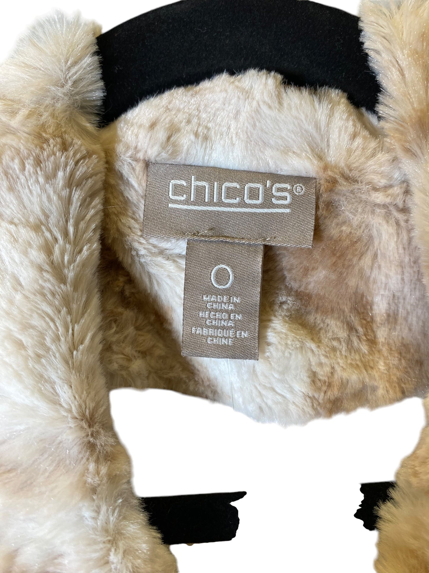 Vest Faux Fur & Sherpa By Chicos In Camouflage Print, Size: S