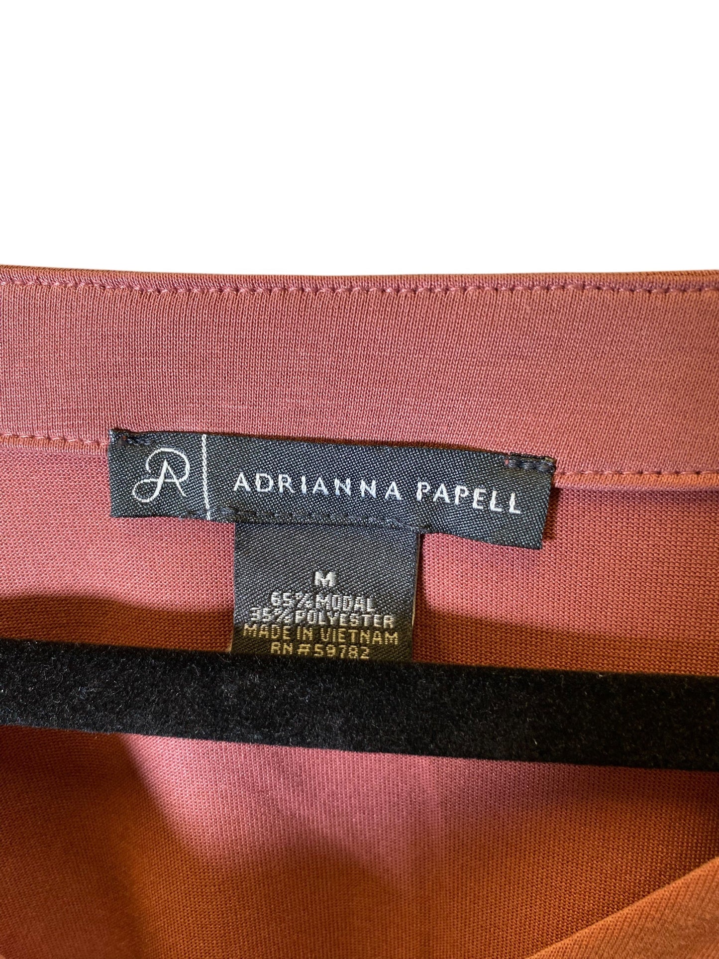 Top 3/4 Sleeve By Adrianna Papell In Mauve, Size: M