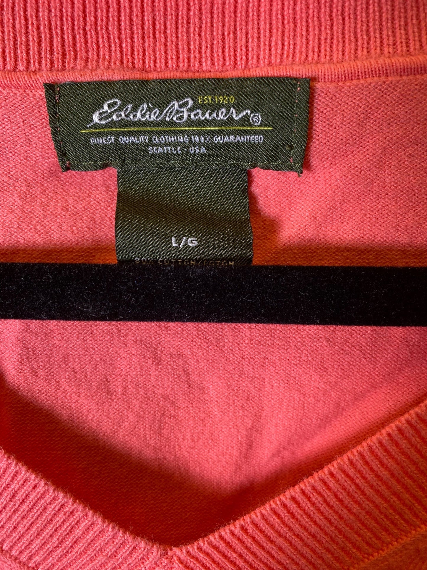 Top Long Sleeve By Eddie Bauer In Pink, Size: L