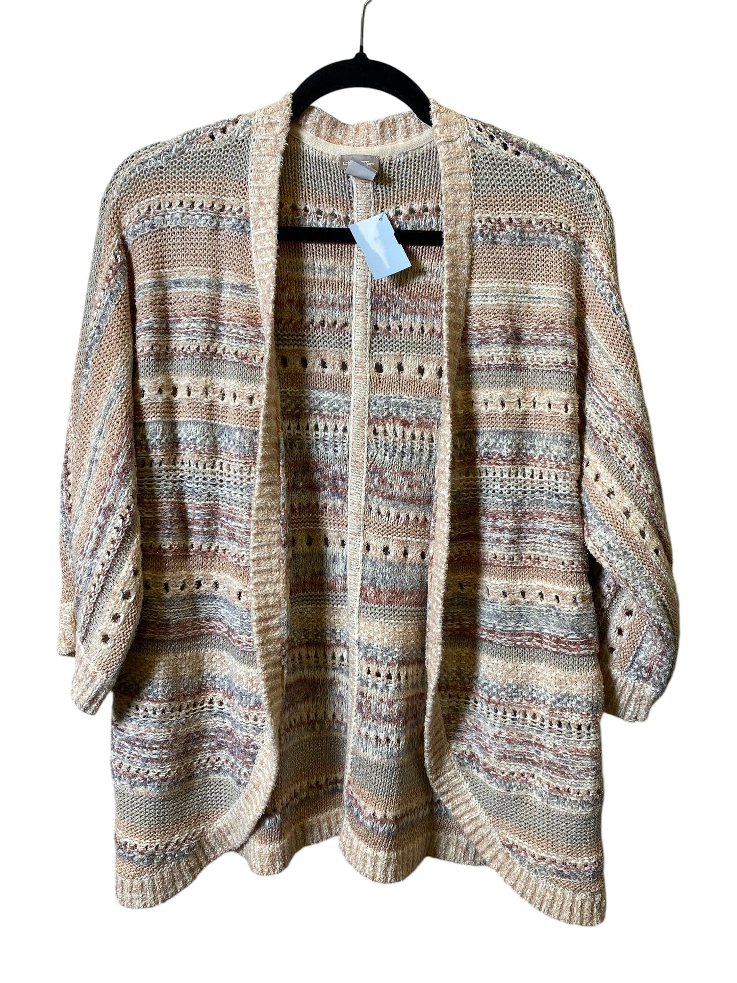 Sweater Cardigan By Chicos In Multi-colored, Size: M