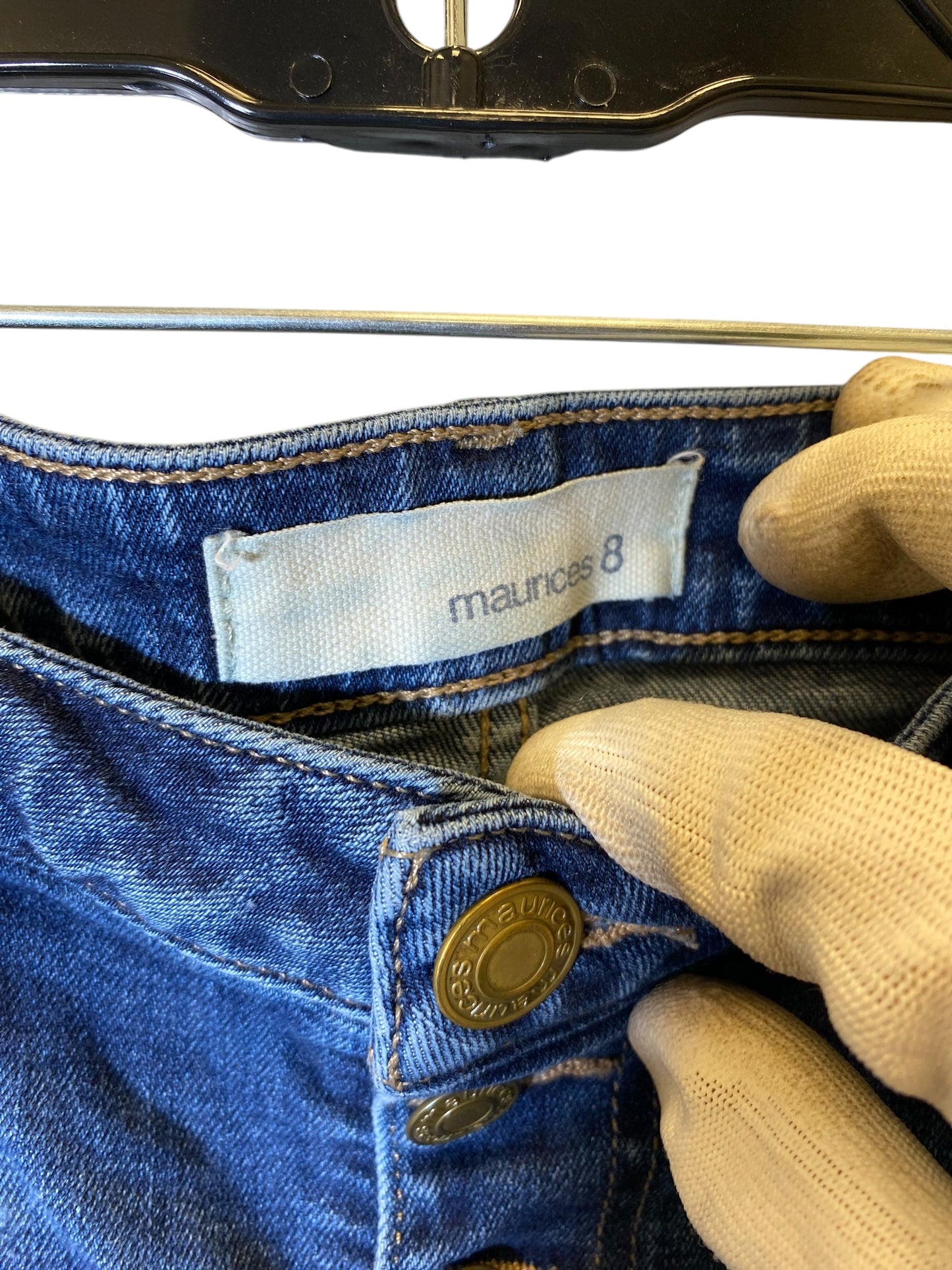 Jeans Straight By Maurices In Blue Denim, Size: 8