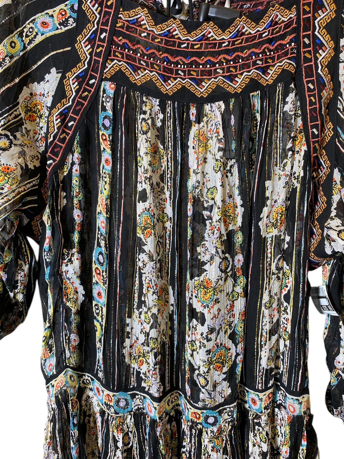 Top Long Sleeve By Free People In Multi-colored, Size: Xs