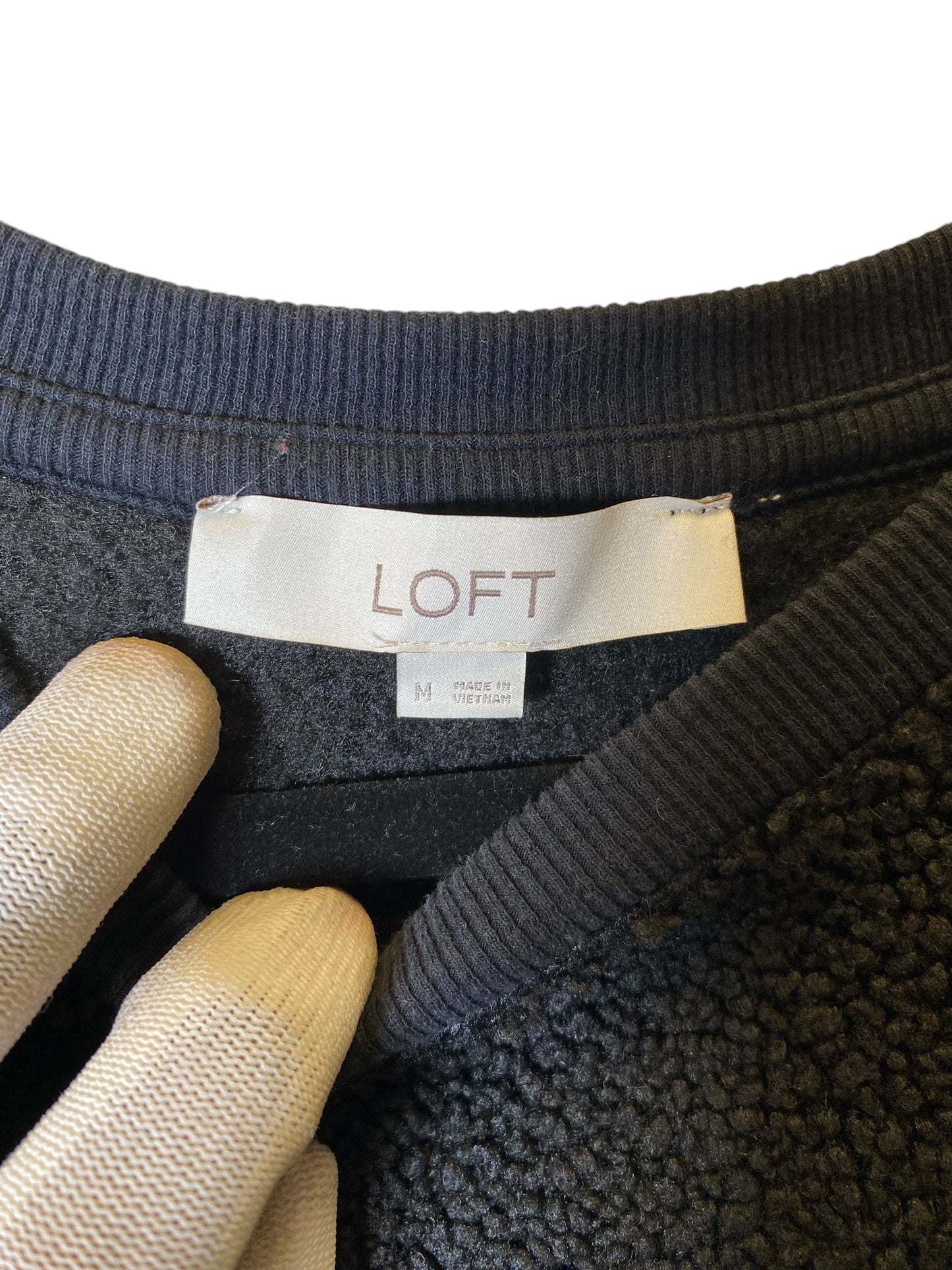 Sweater By Loft In Black, Size: M