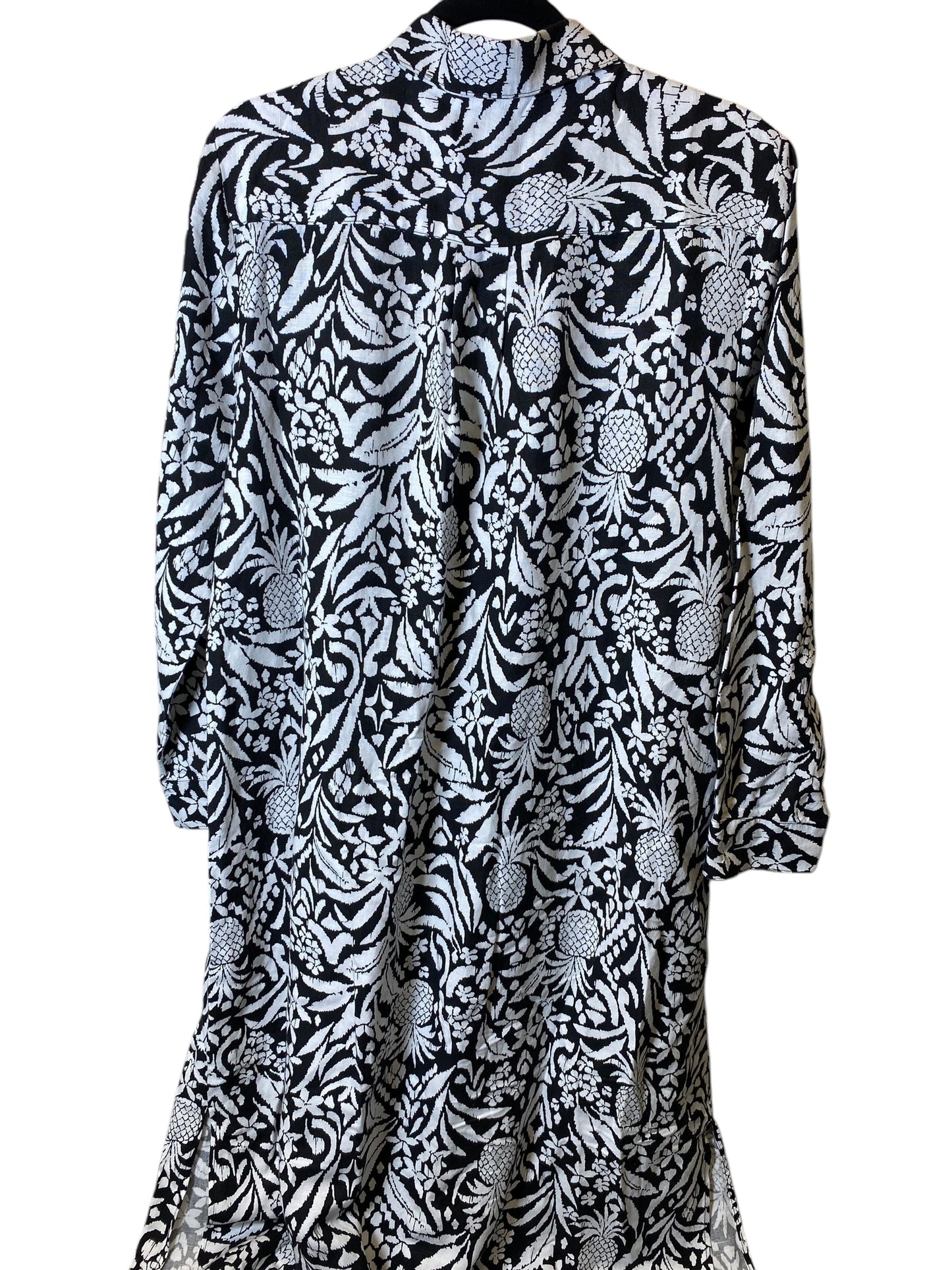 Dress Casual Maxi By Loft In Black & White, Size: 10