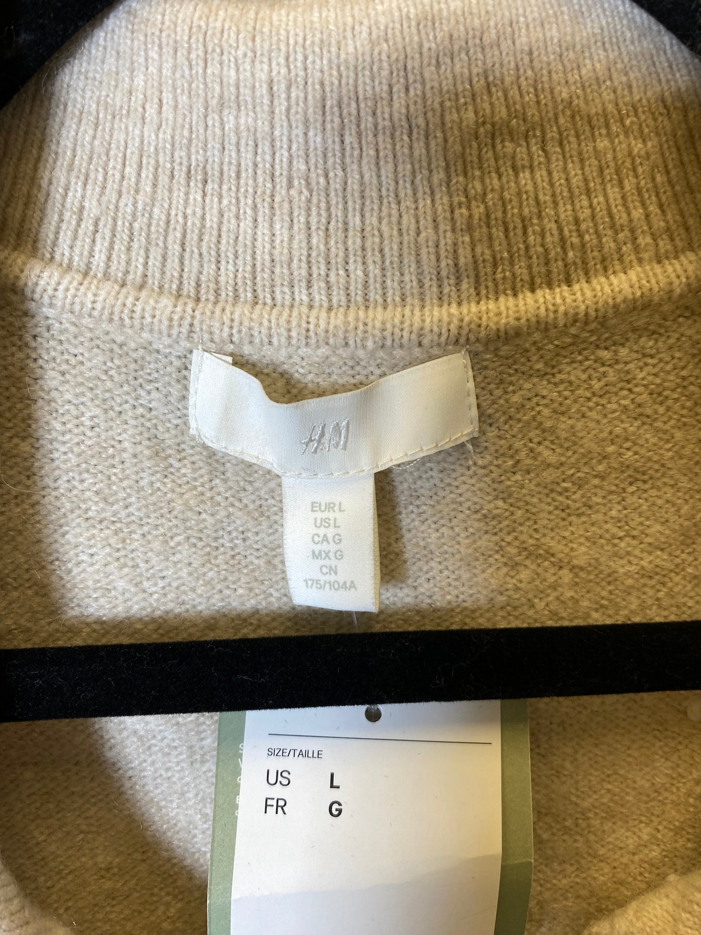 Sweater By H&m In Beige, Size: L