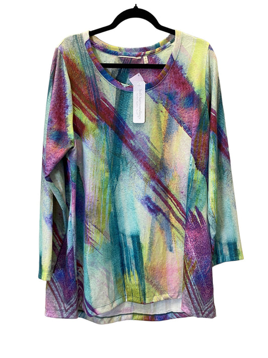 Top Long Sleeve By Soft Surroundings In Multi-colored, Size: 1x