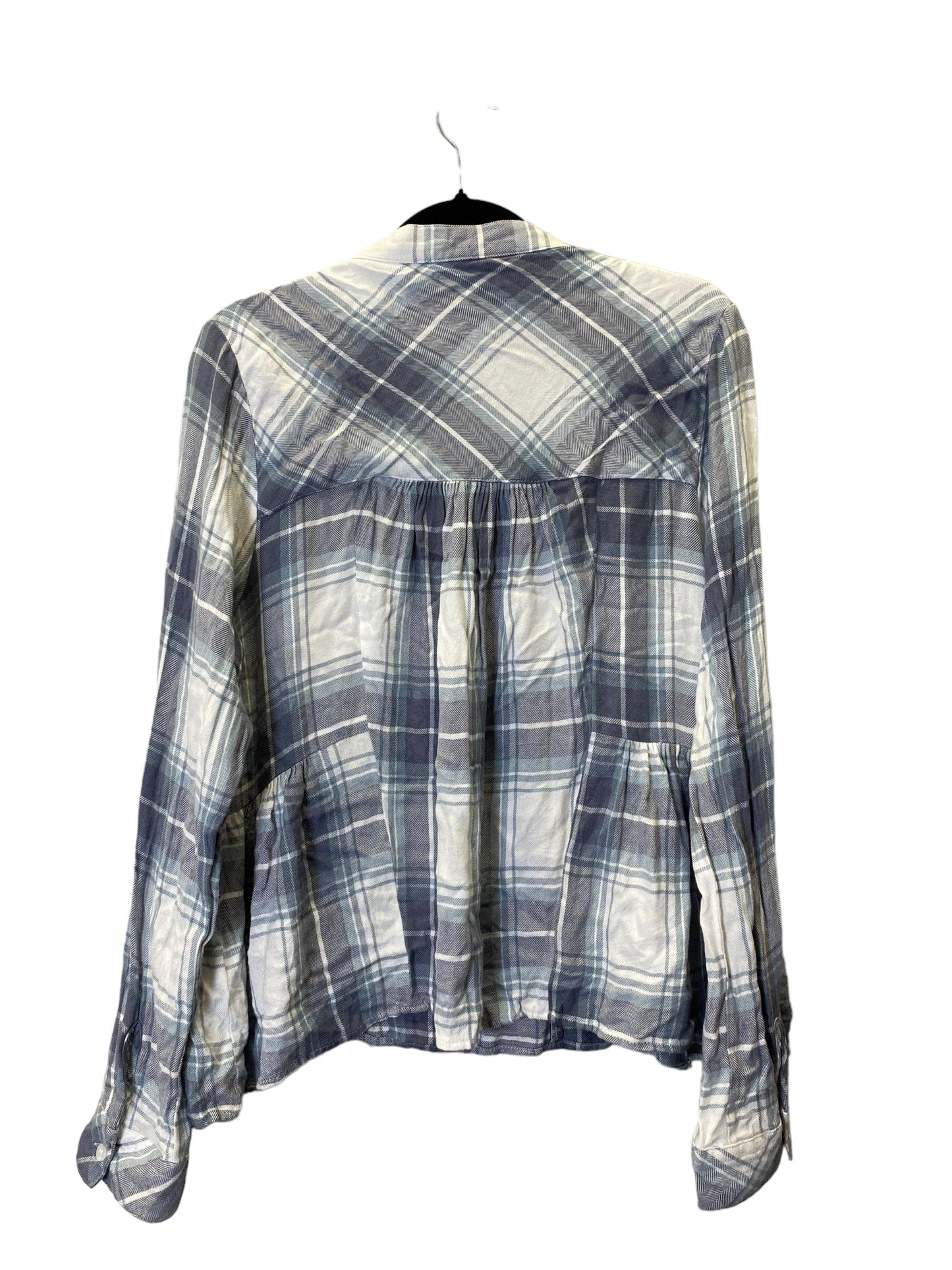 Top Long Sleeve By Altard State In Plaid Pattern, Size: M