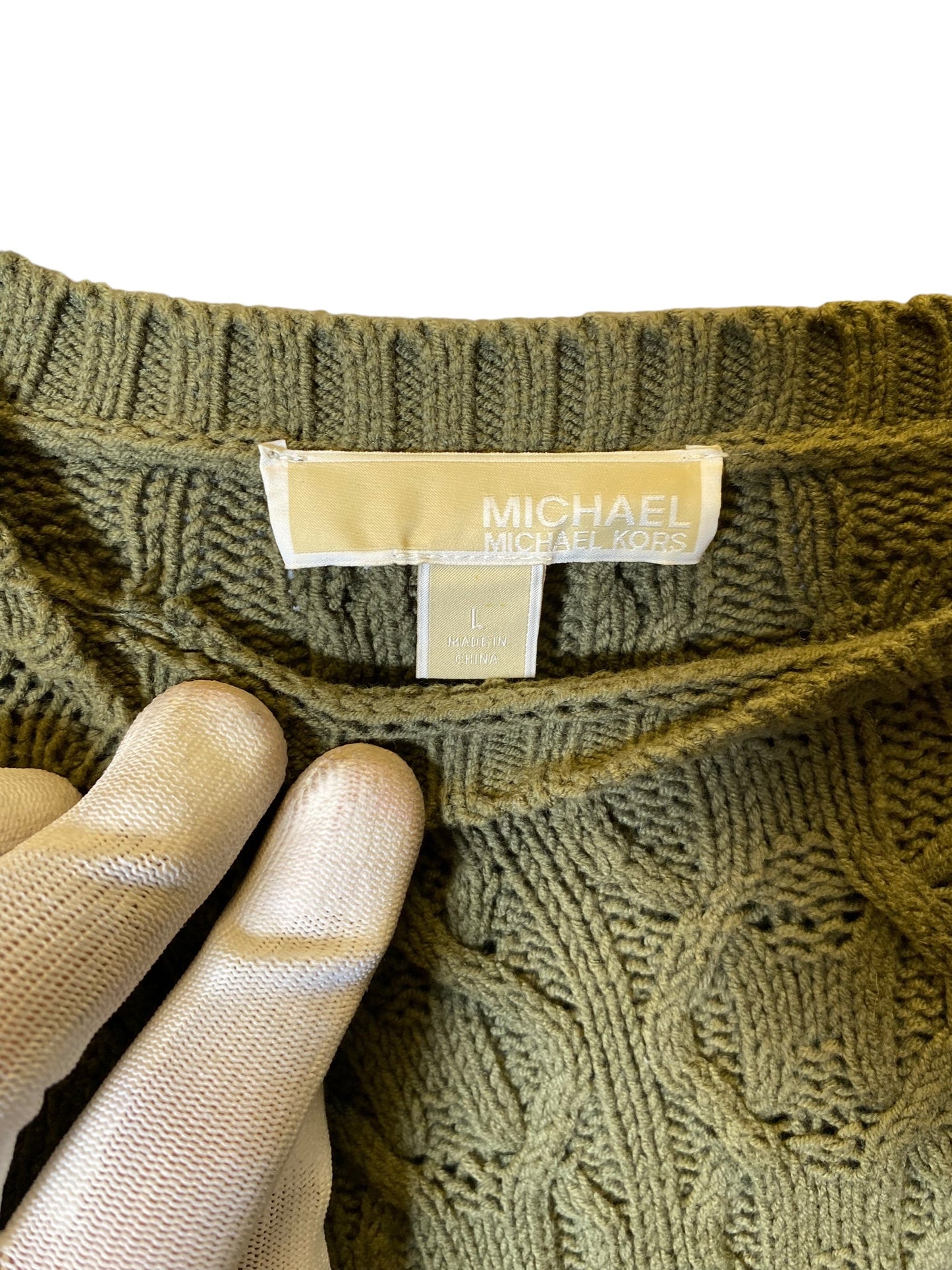 Sweater By Michael By Michael Kors In Green, Size: L