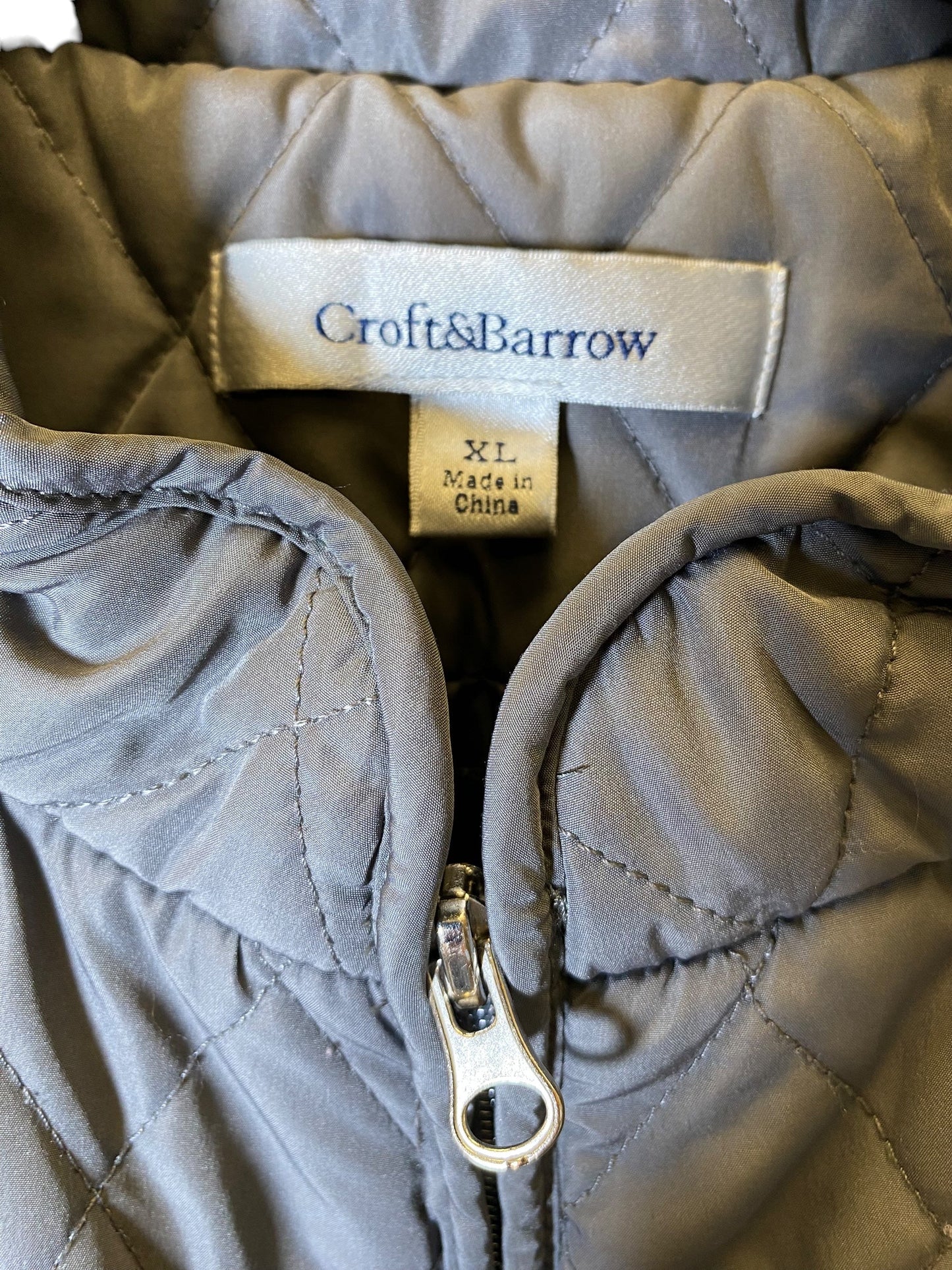 Vest Puffer & Quilted By Croft And Barrow In Grey, Size: Xl