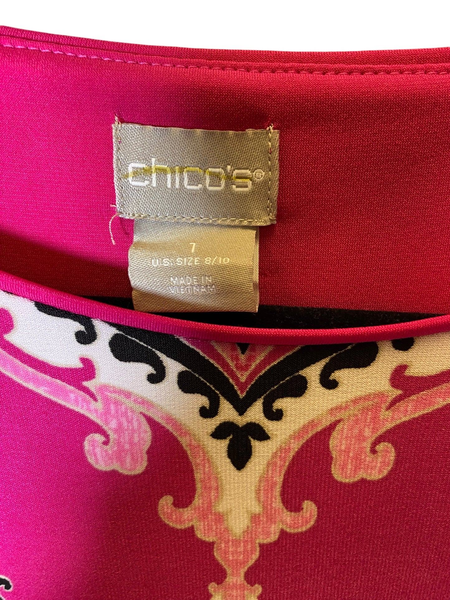 Dress Casual Short By Chicos In Pink, Size: M