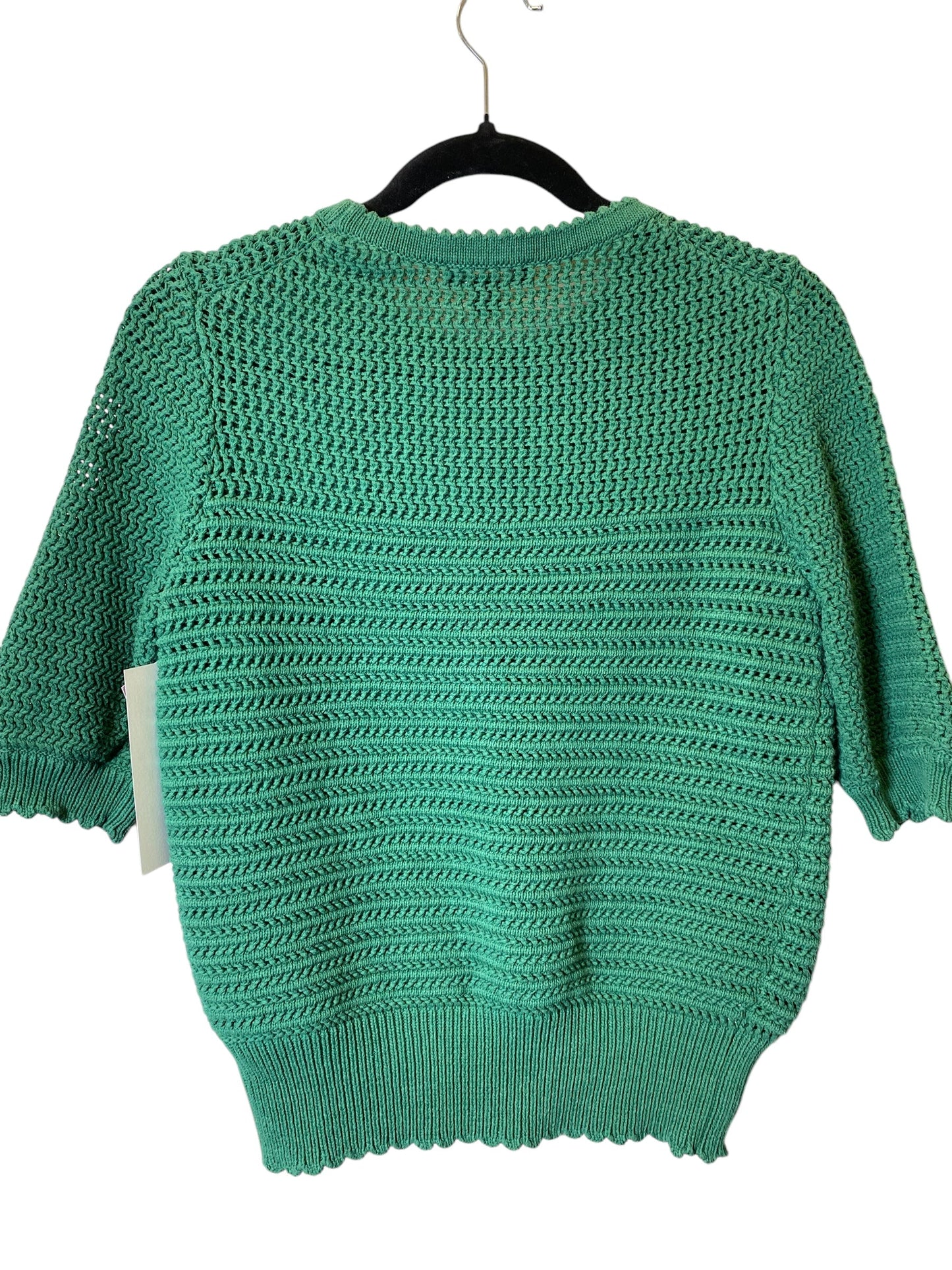 Top 3/4 Sleeve By Ann Taylor In Green, Size: M