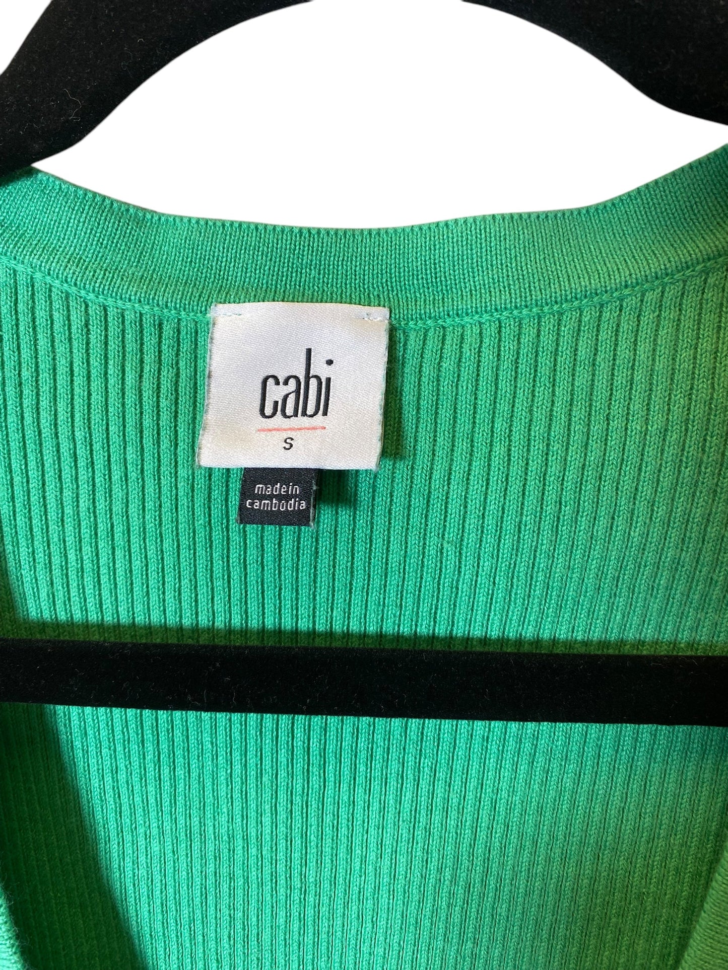 Top Long Sleeve By Cabi In Green, Size: S