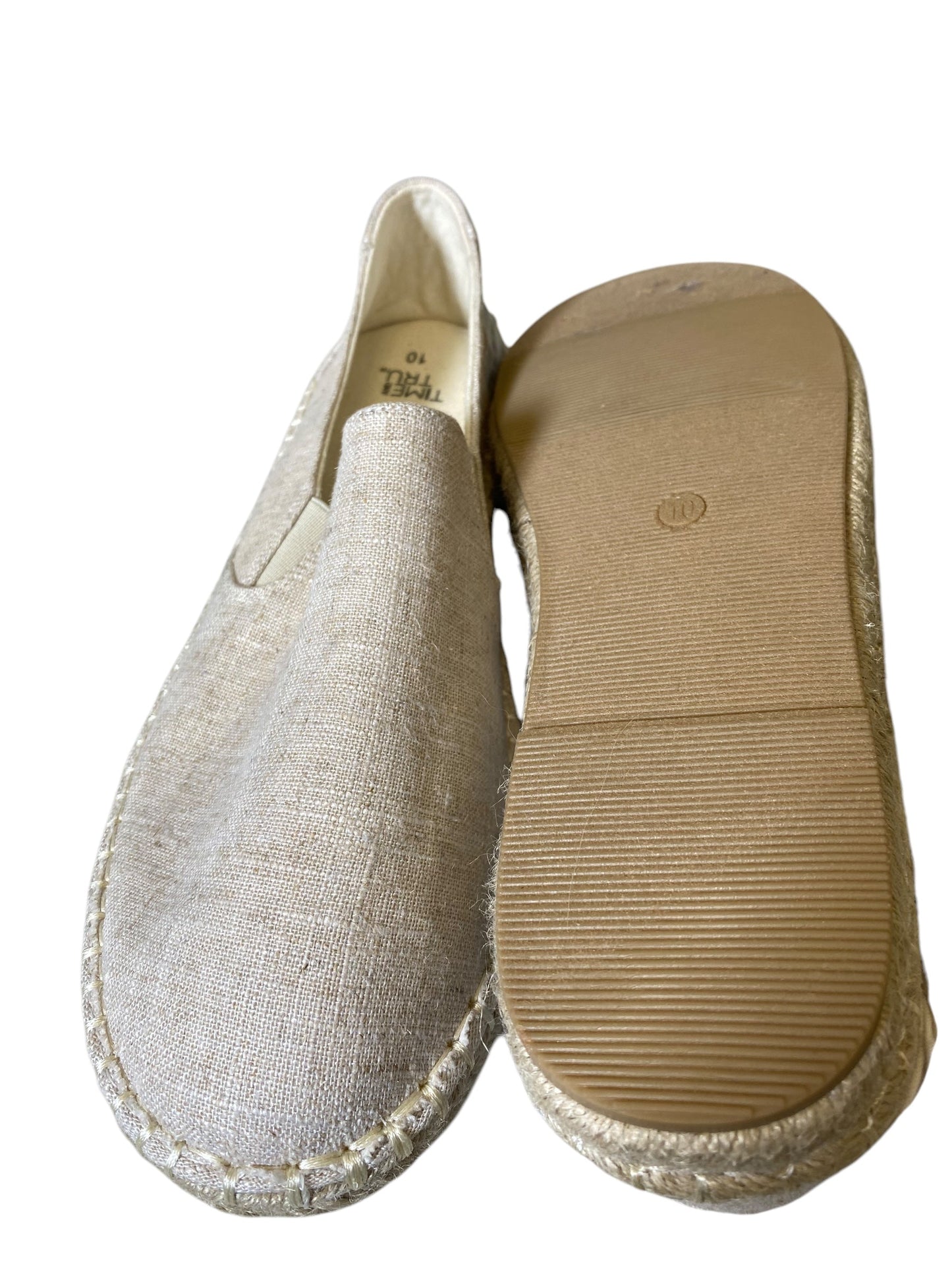 Shoes Flats By Time And Tru In Cream, Size: 10