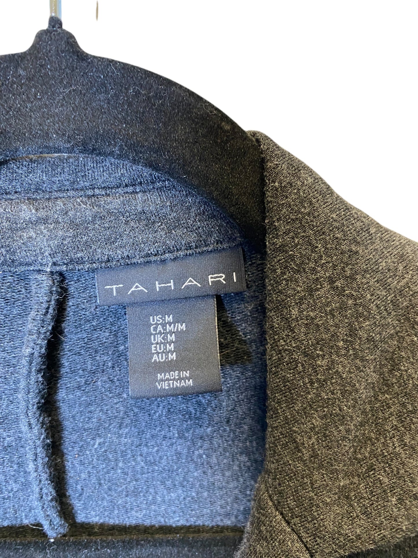 Blazer By Tahari By Arthur Levine In Grey, Size: M