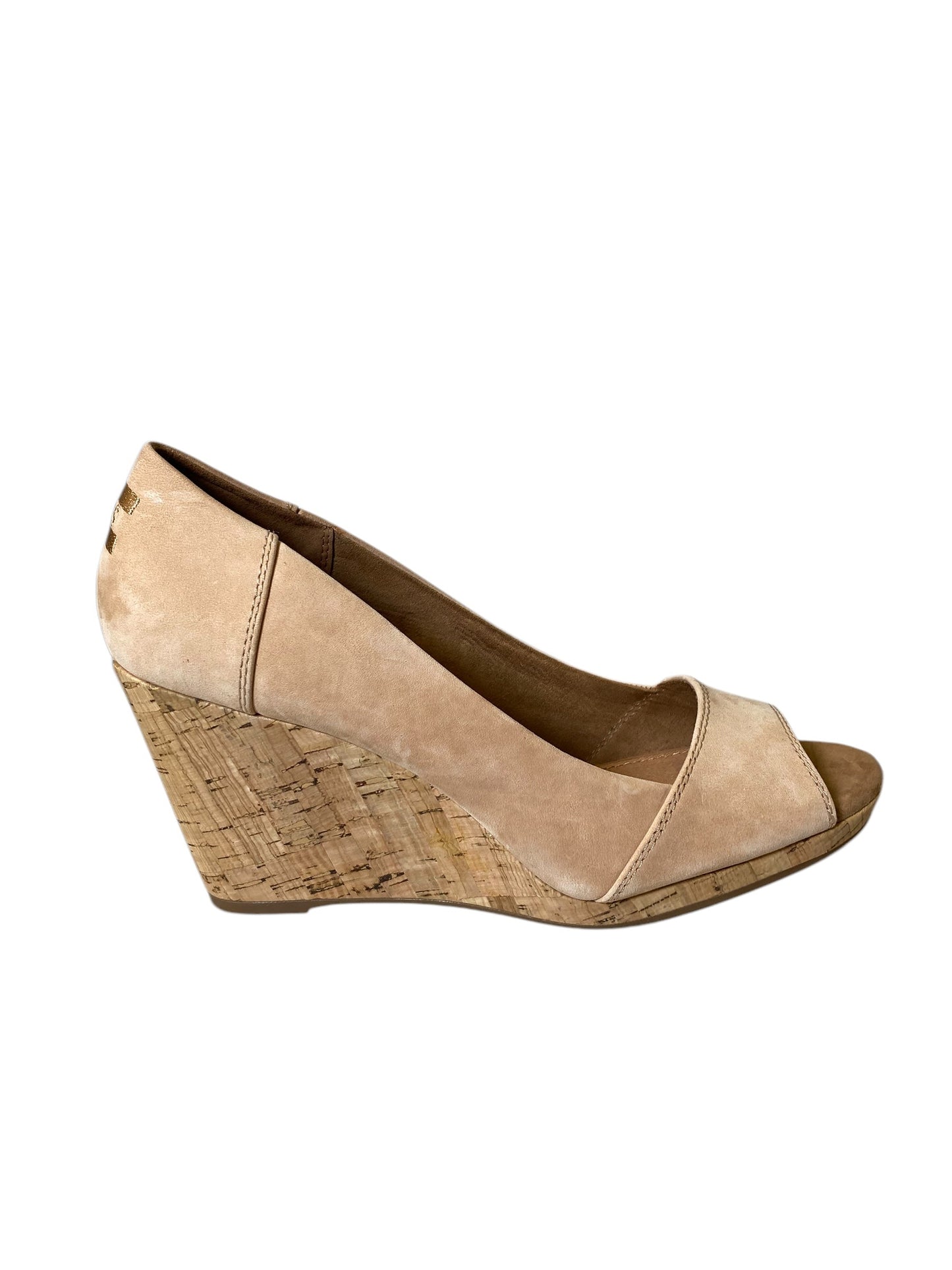 Boots Ankle Flats By Toms In Beige, Size: 10