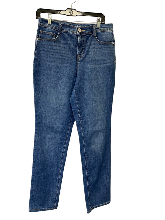 Jeans Straight By Style And Company In Blue Denim, Size: 8