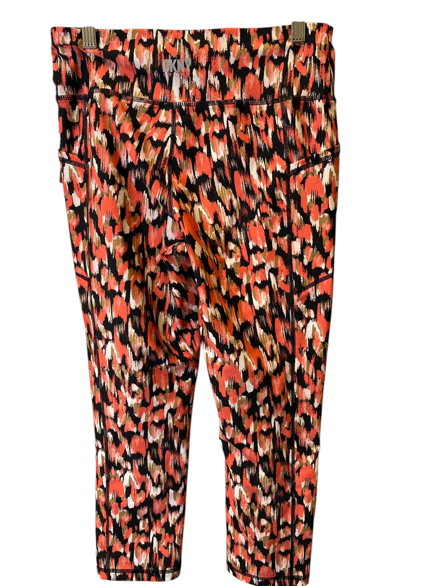 Athletic Leggings By Dkny In Multi-colored, Size: M