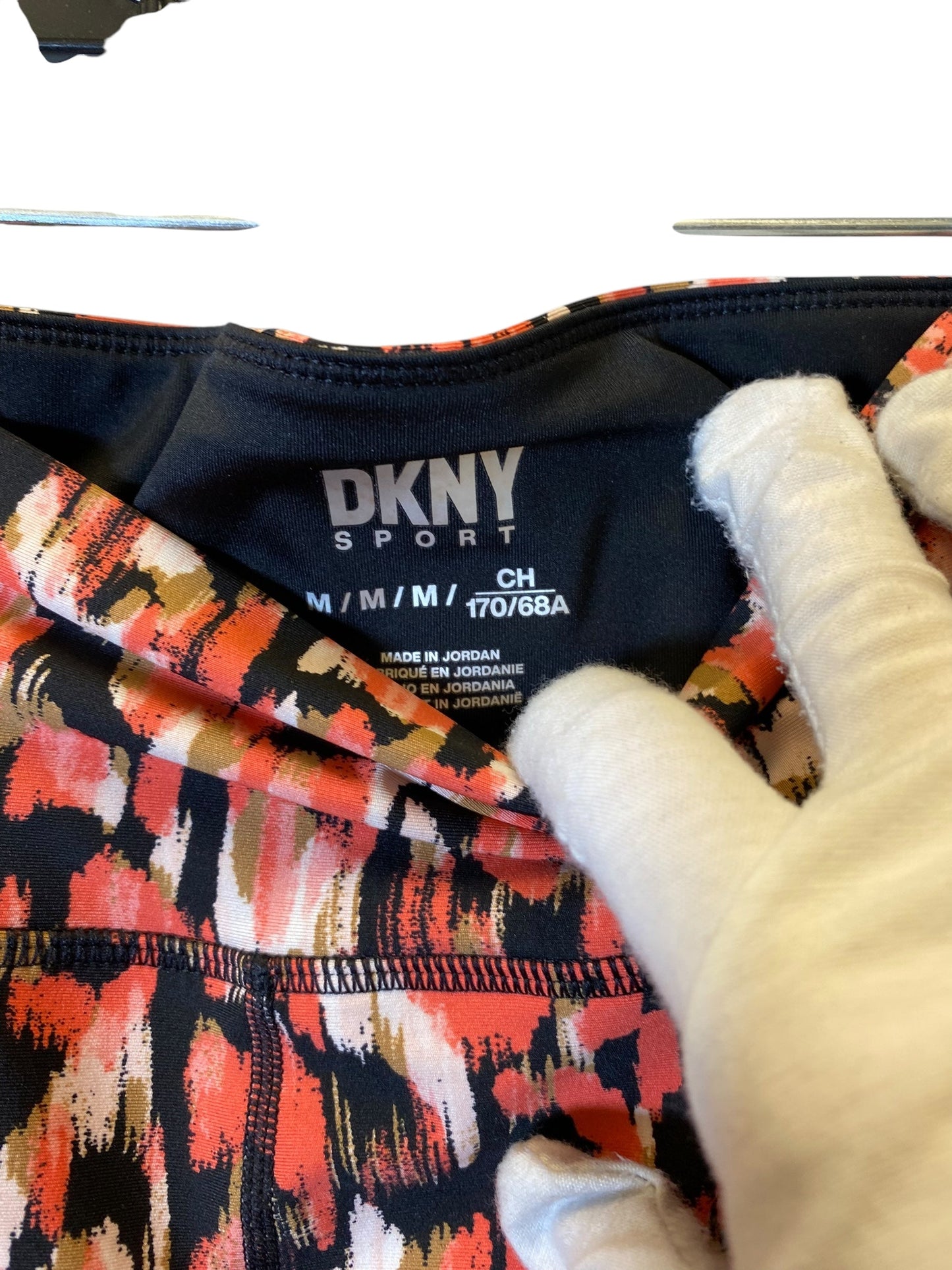 Athletic Leggings By Dkny In Multi-colored, Size: M