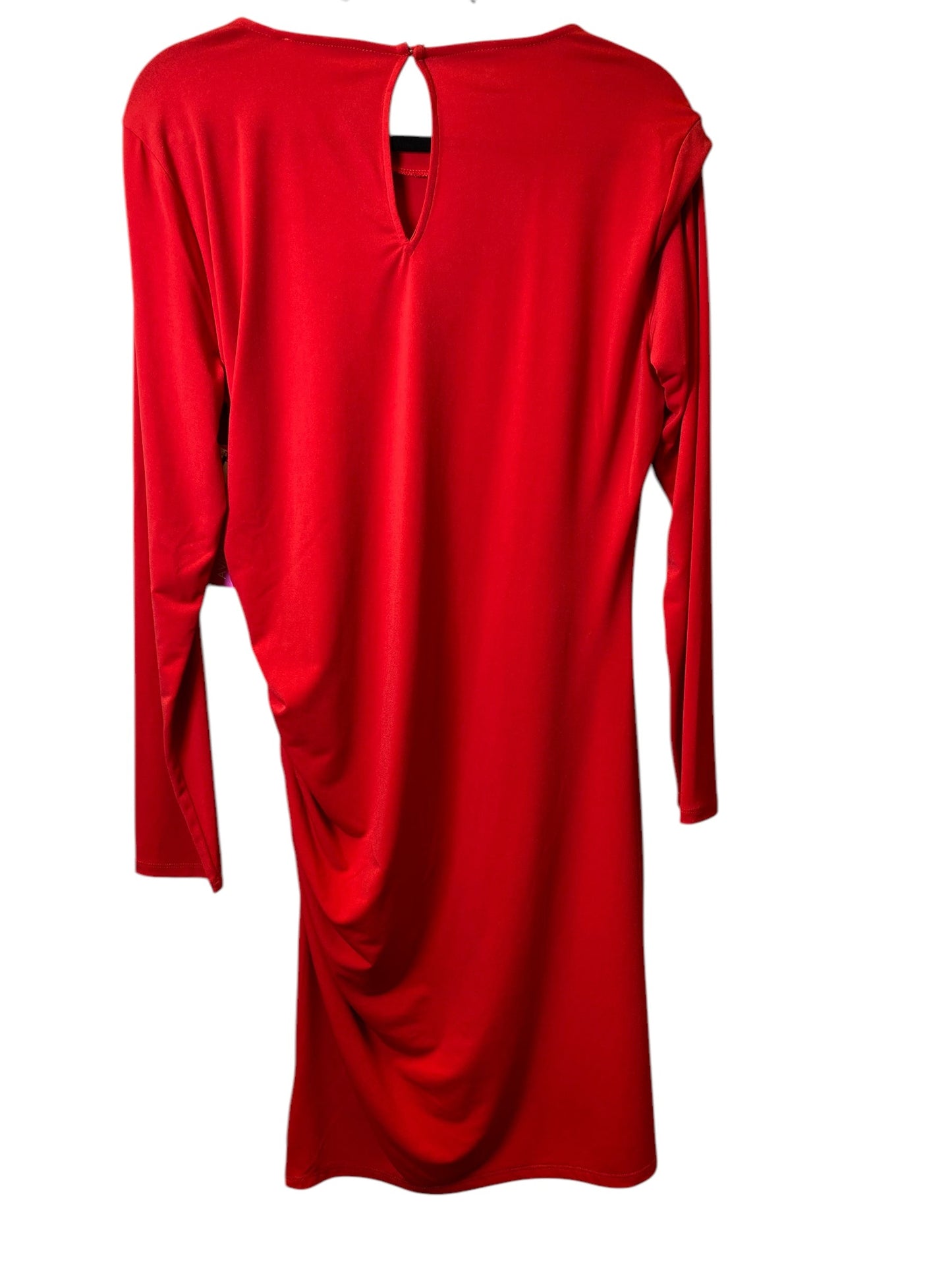 Dress Designer By Michael Kors In Red, Size: Xl