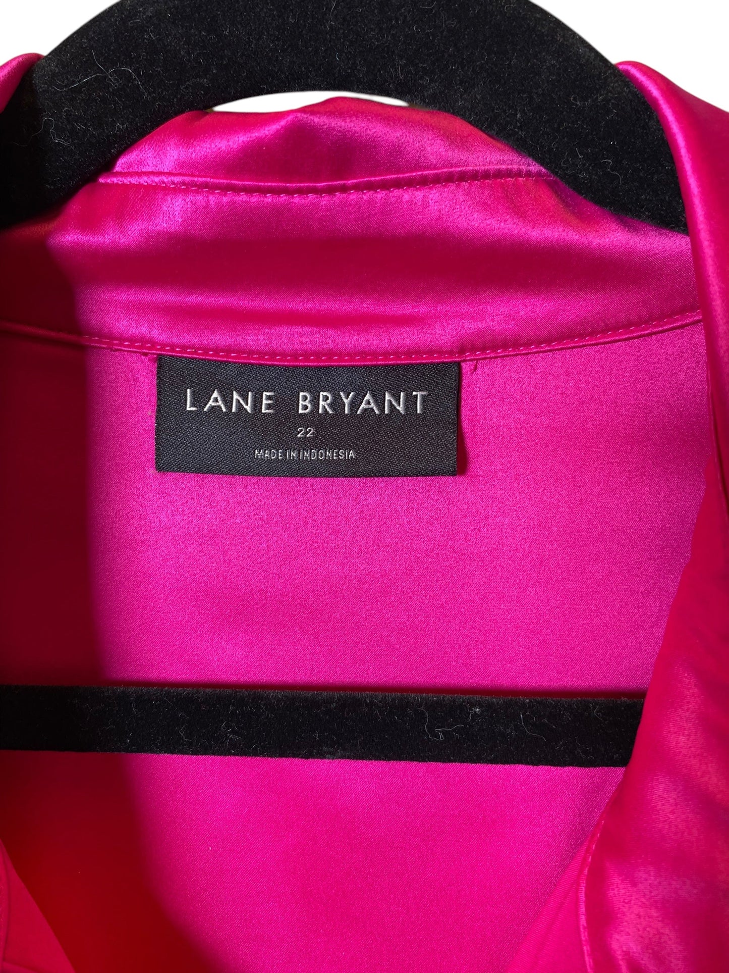 Blouse Long Sleeve By Lane Bryant In Pink, Size: 3x