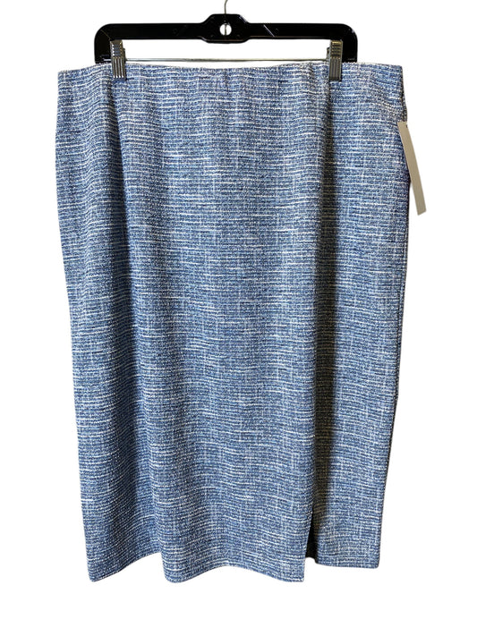 Skirt Midi By Cato In Blue, Size: 18