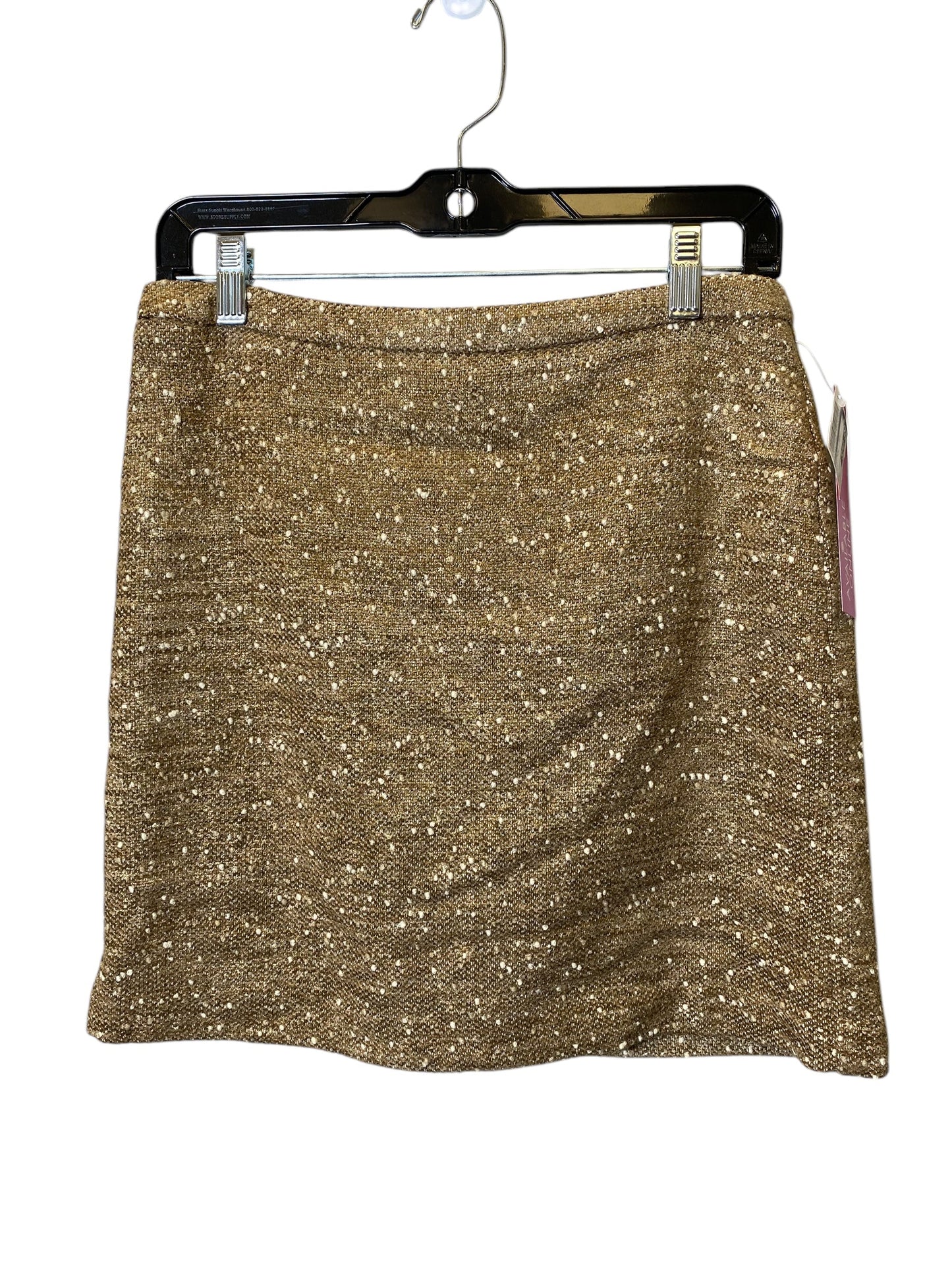 Skirt Mini & Short By Apt 9 In Gold, Size: 2